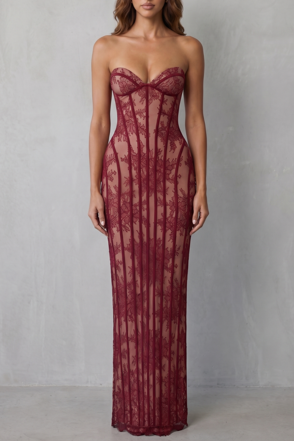 allure evening dresses Sirelle – Sculpted lace – Maxi dress EARLY ACCESS Line dress Size:12-18 Months No-train Wedding Dresses, Bridal