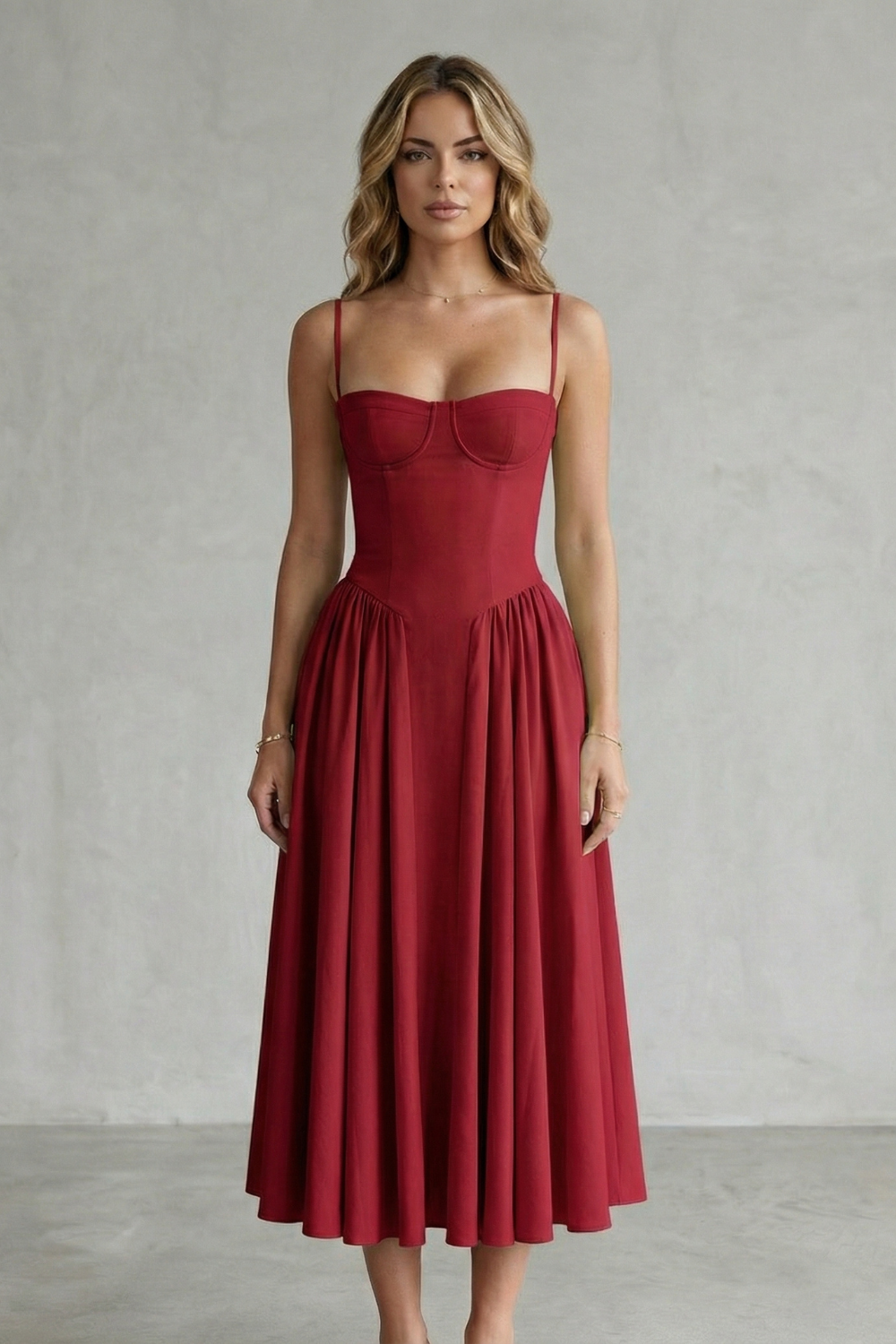Calliope – Timeless structure – Women’s Sleeveless Structured Dress-10599022199127-OLVIA ROSE LONDON