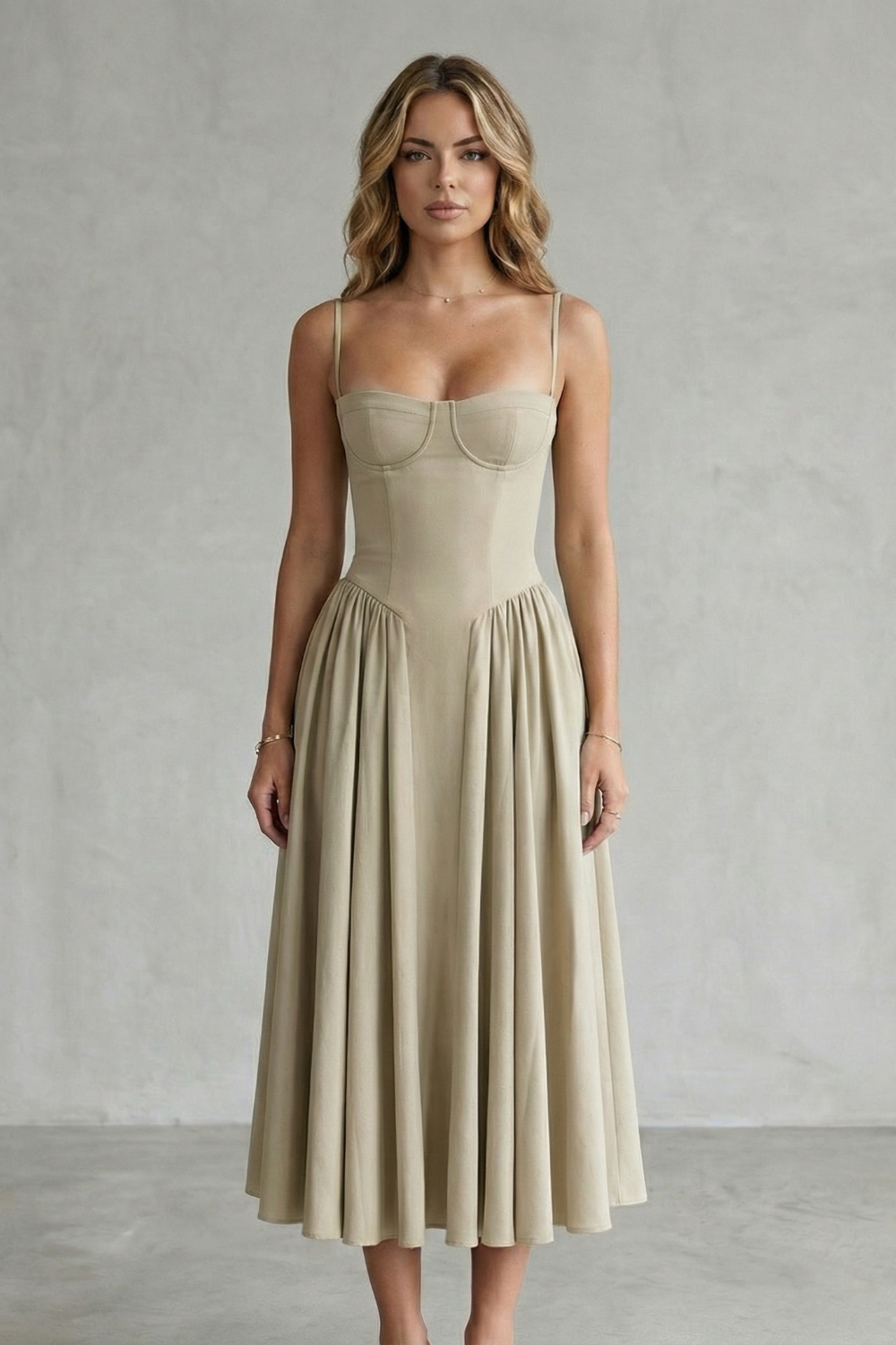 Calliope – Timeless structure – Women’s Sleeveless Structured Dress-10599022199127-OLVIA ROSE LONDON