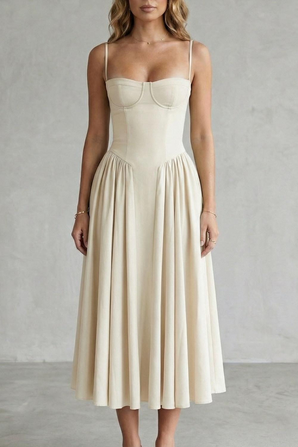 Calliope – Timeless structure – Women’s Sleeveless Structured Dress-10599022199127-OLVIA ROSE LONDON