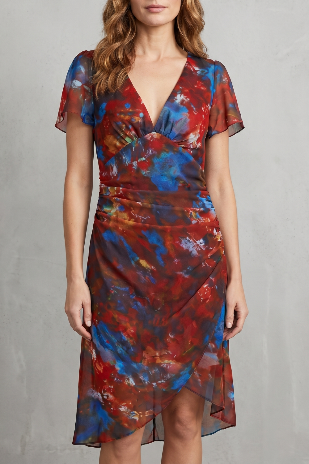 Velmora – Abstract bohemian allure – Midi dress-10642184765783-OLVIA ROSE LONDON