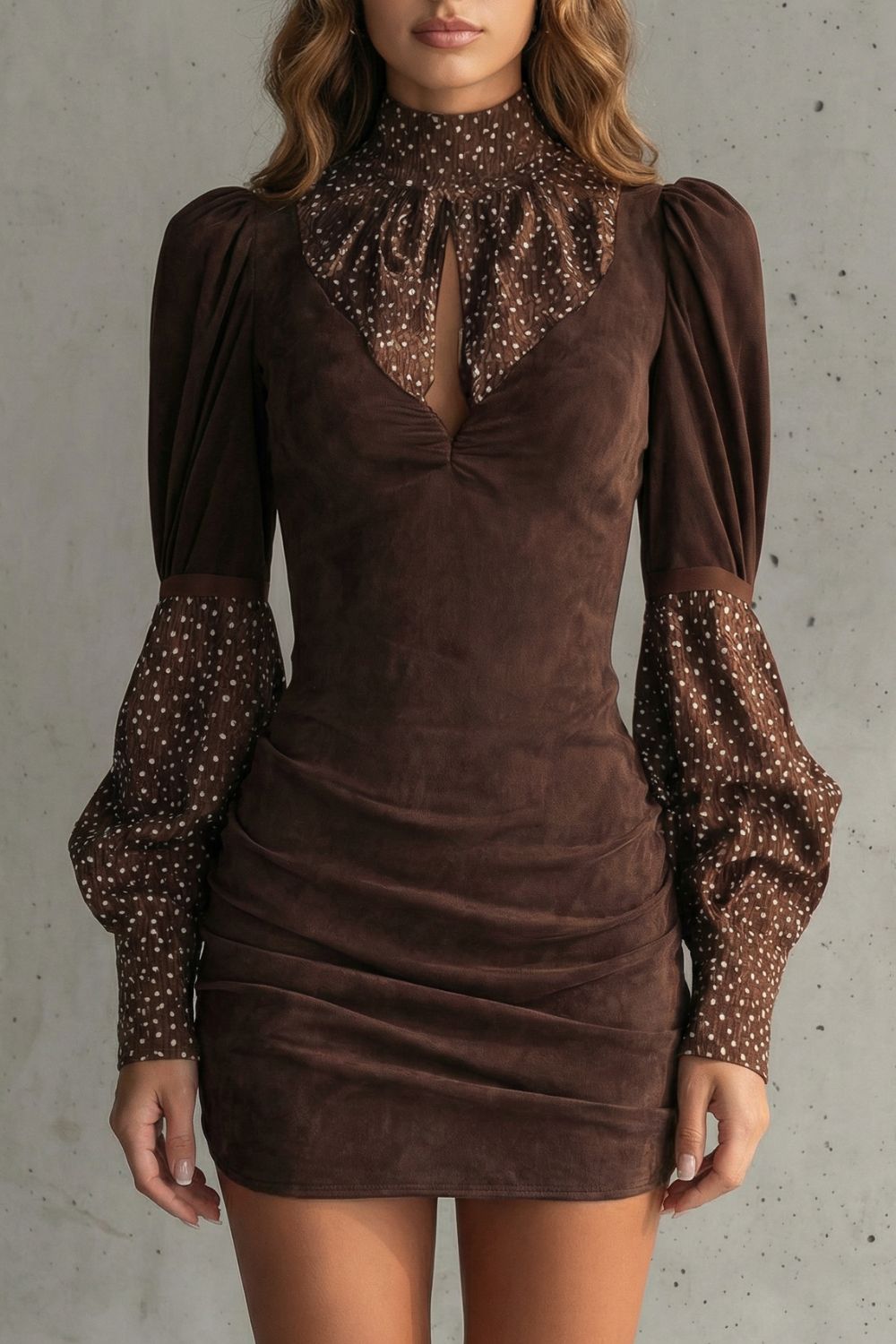 Serelinne – Vintage puff sleeve – Mini dress-10454207201623-OLVIA ROSE LONDON