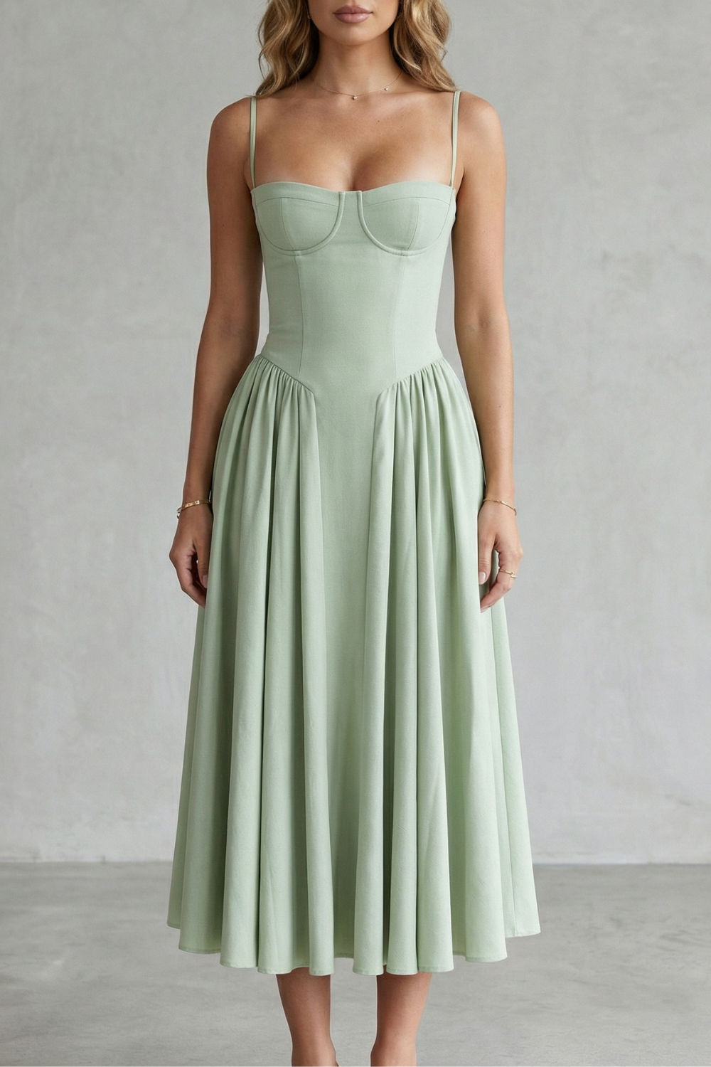 Calliope – Timeless structure – Women’s Sleeveless Structured Dress-10599022199127-OLVIA ROSE LONDON
