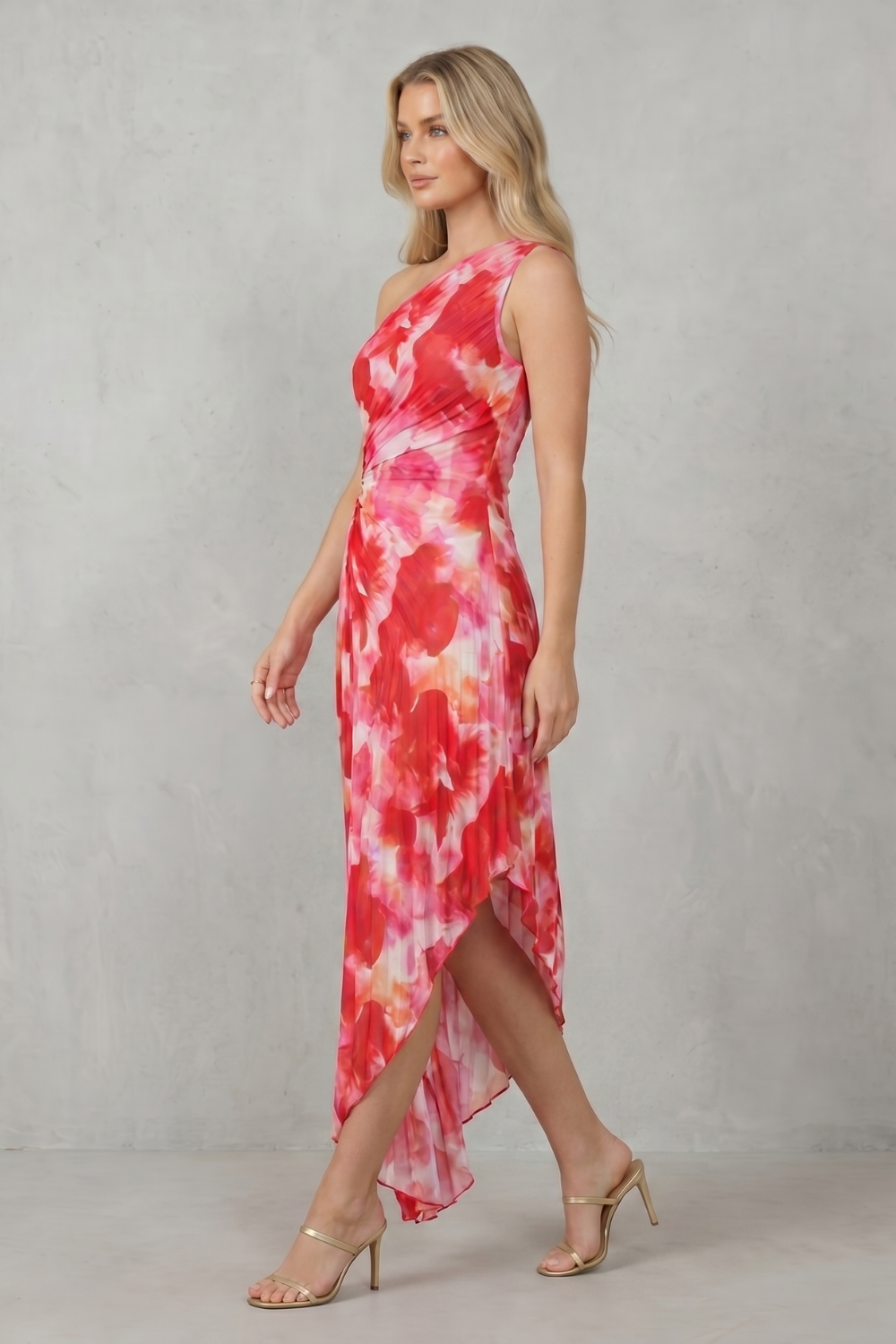 Juniper – Bold bloom – Women’s One-Shoulder Printed Maxi Dress-10598813827415-OLVIA ROSE LONDON