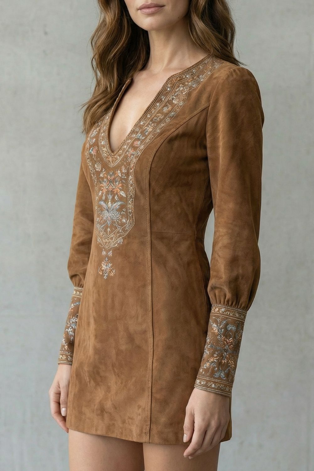 Eliranne – Embroidered detail – Boho mini dress-10452947108183-OLVIA ROSE LONDON