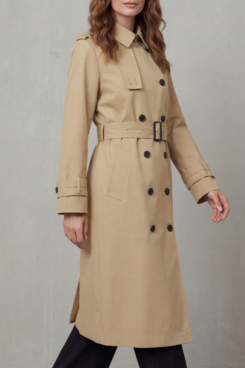 Sorellia – Classic cut – Double-breasted trench coat-10472591393111-OLVIA ROSE LONDON