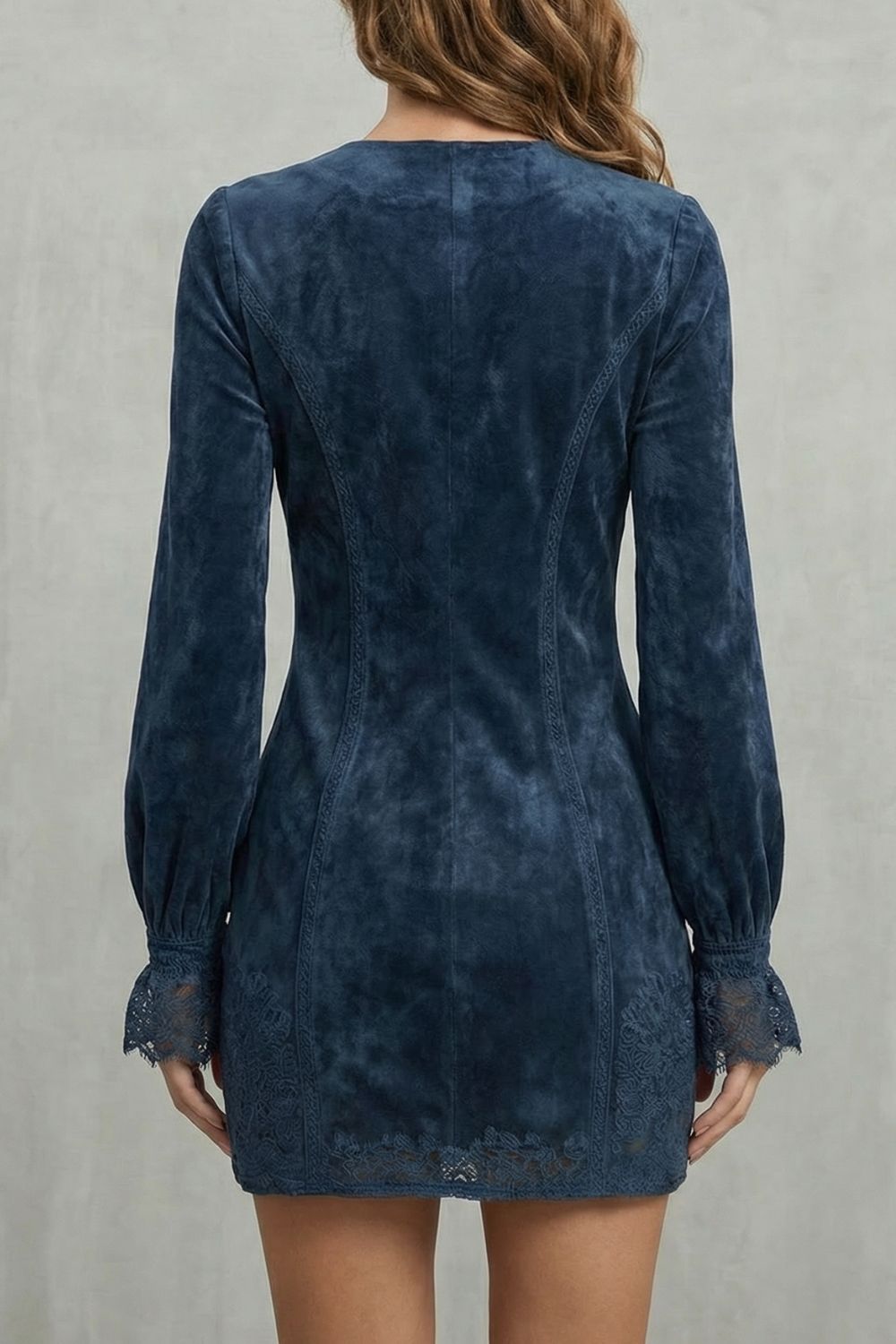 Avenelle – Embroidered detail – Zip-front mini dress-10452944683351-OLVIA ROSE LONDON