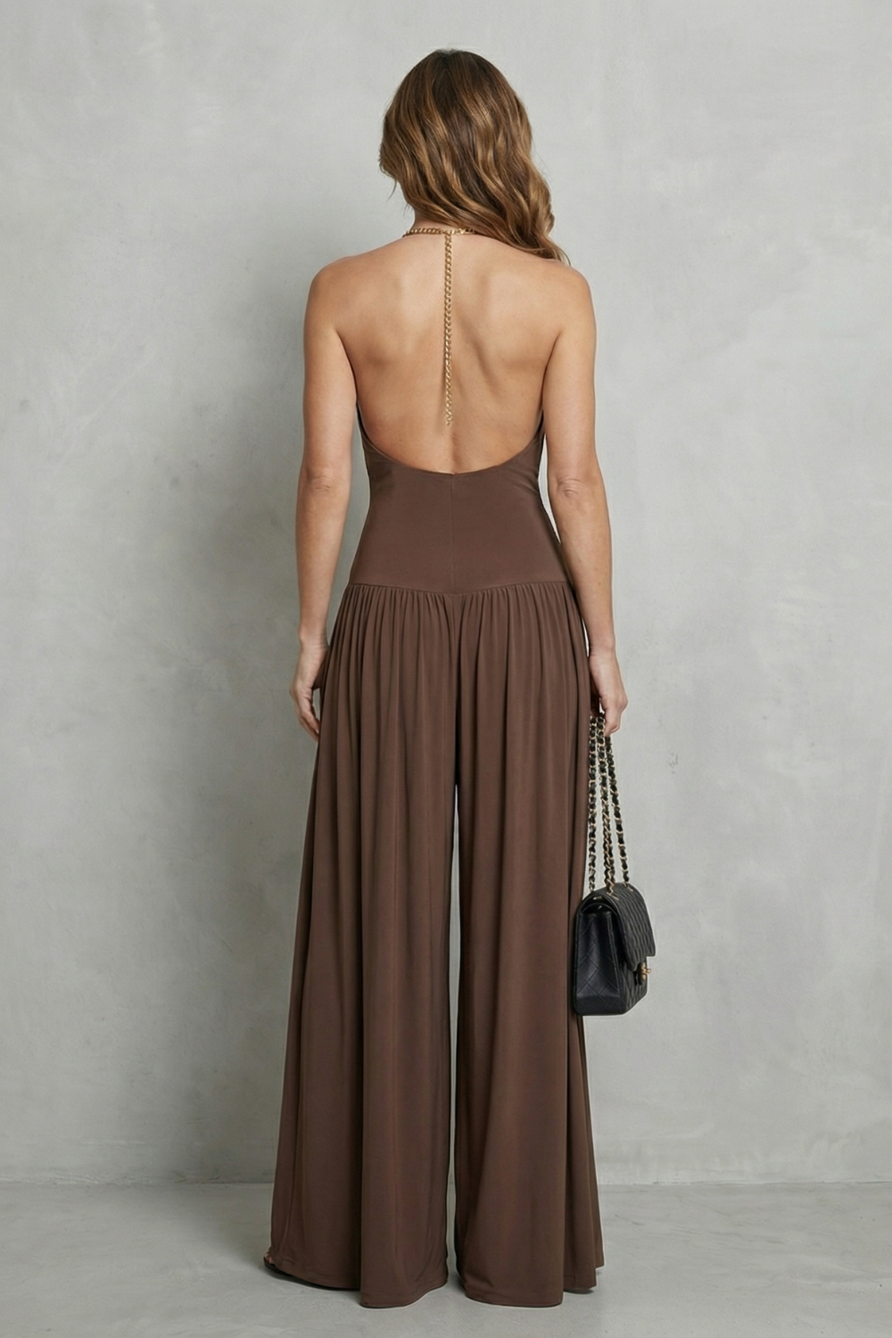 Solmèra – Draped halter elegance – Two piece set-10644333691223-OLVIA ROSE LONDON