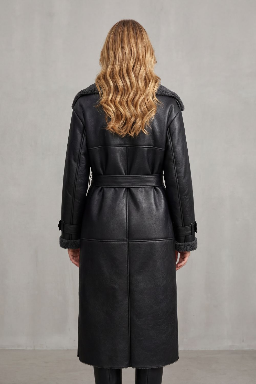 Ravienne – Oversized belted warmth – Shearling coat-10475327553879-OLVIA ROSE LONDON