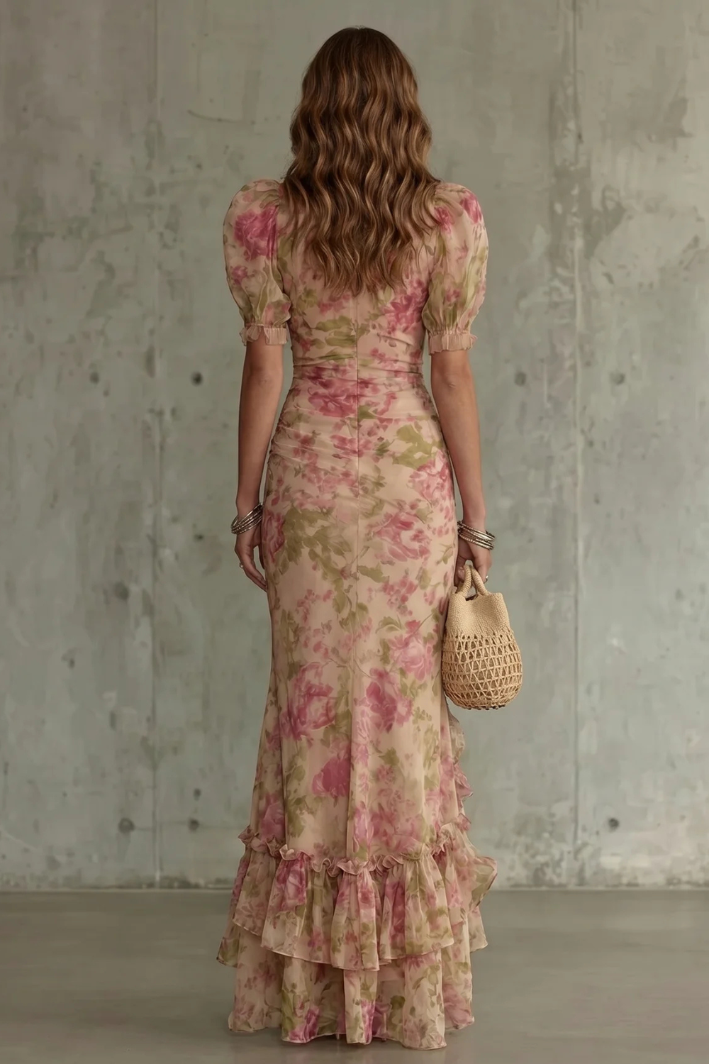 Roselique – Romantic floral silhouette – Maxi dress-10642184733015-OLVIA ROSE LONDON
