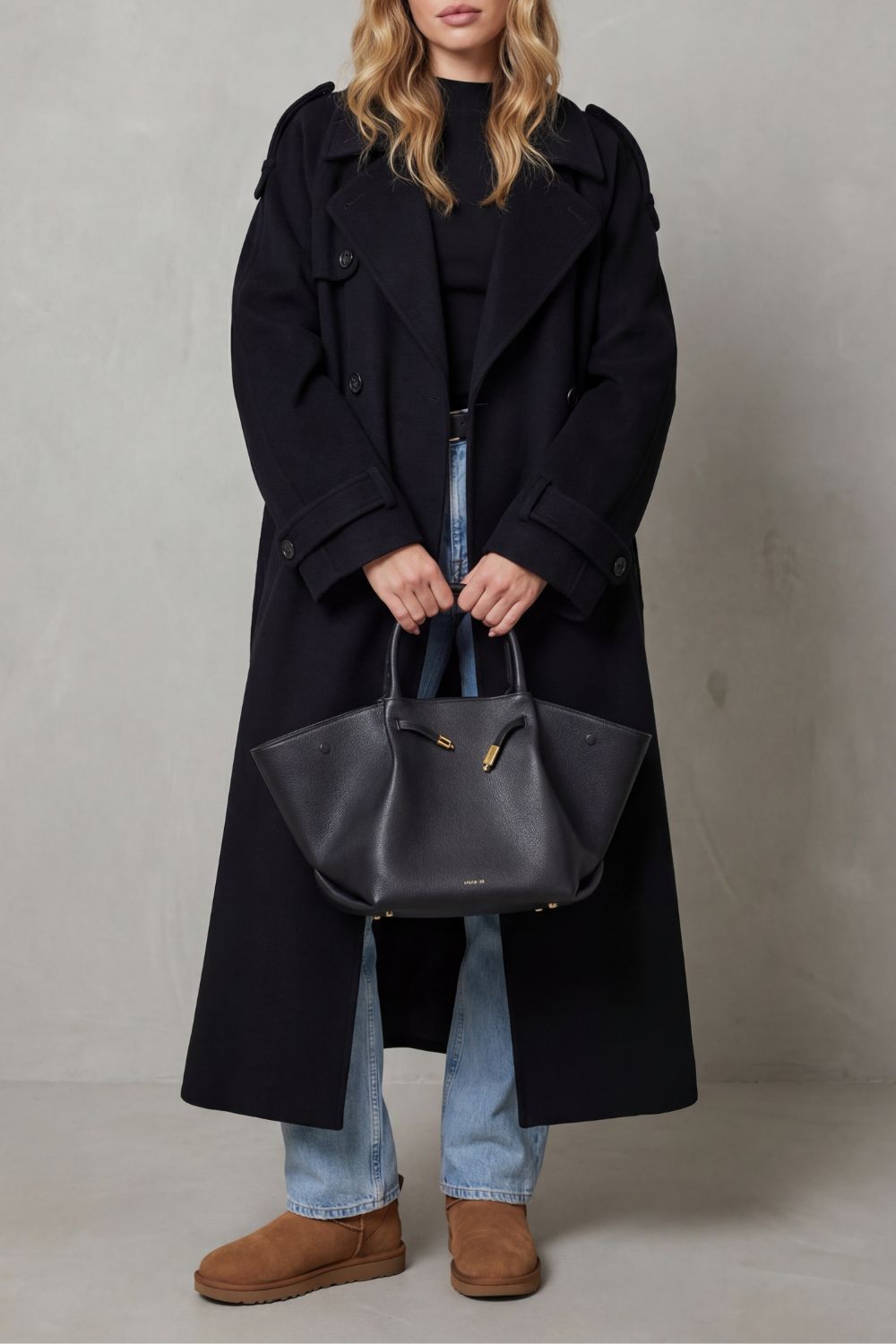 Noirvaine – Oversized silhouette – Wool trench coat-10472150696279-OLVIA ROSE LONDON