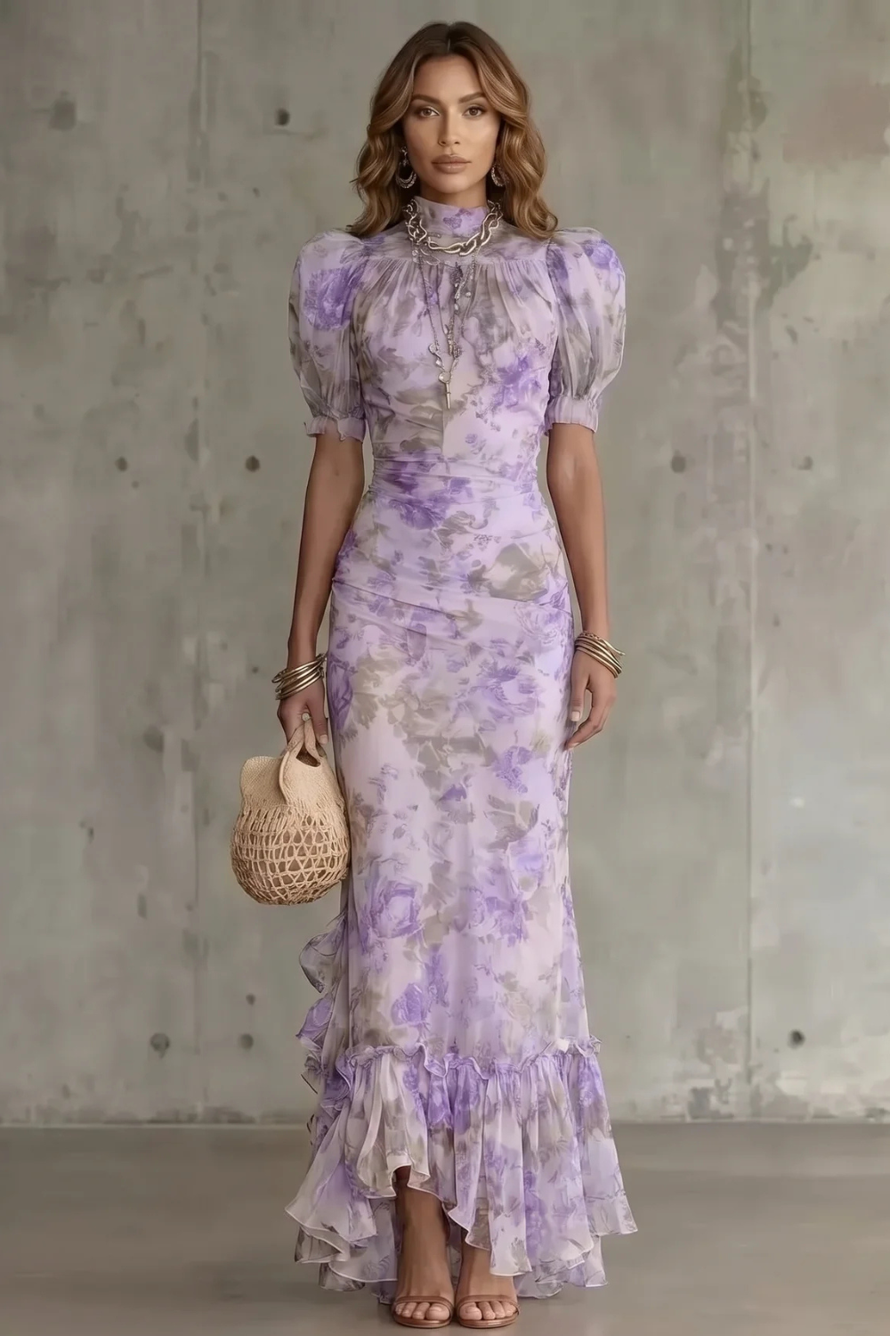 Roselique – Romantic floral silhouette – Maxi dress-10642184733015-OLVIA ROSE LONDON
