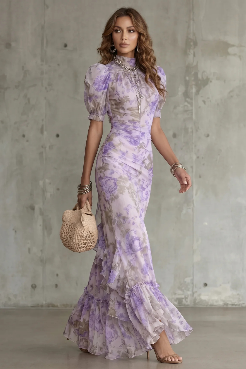 Roselique – Romantic floral silhouette – Maxi dress-10642184733015-OLVIA ROSE LONDON