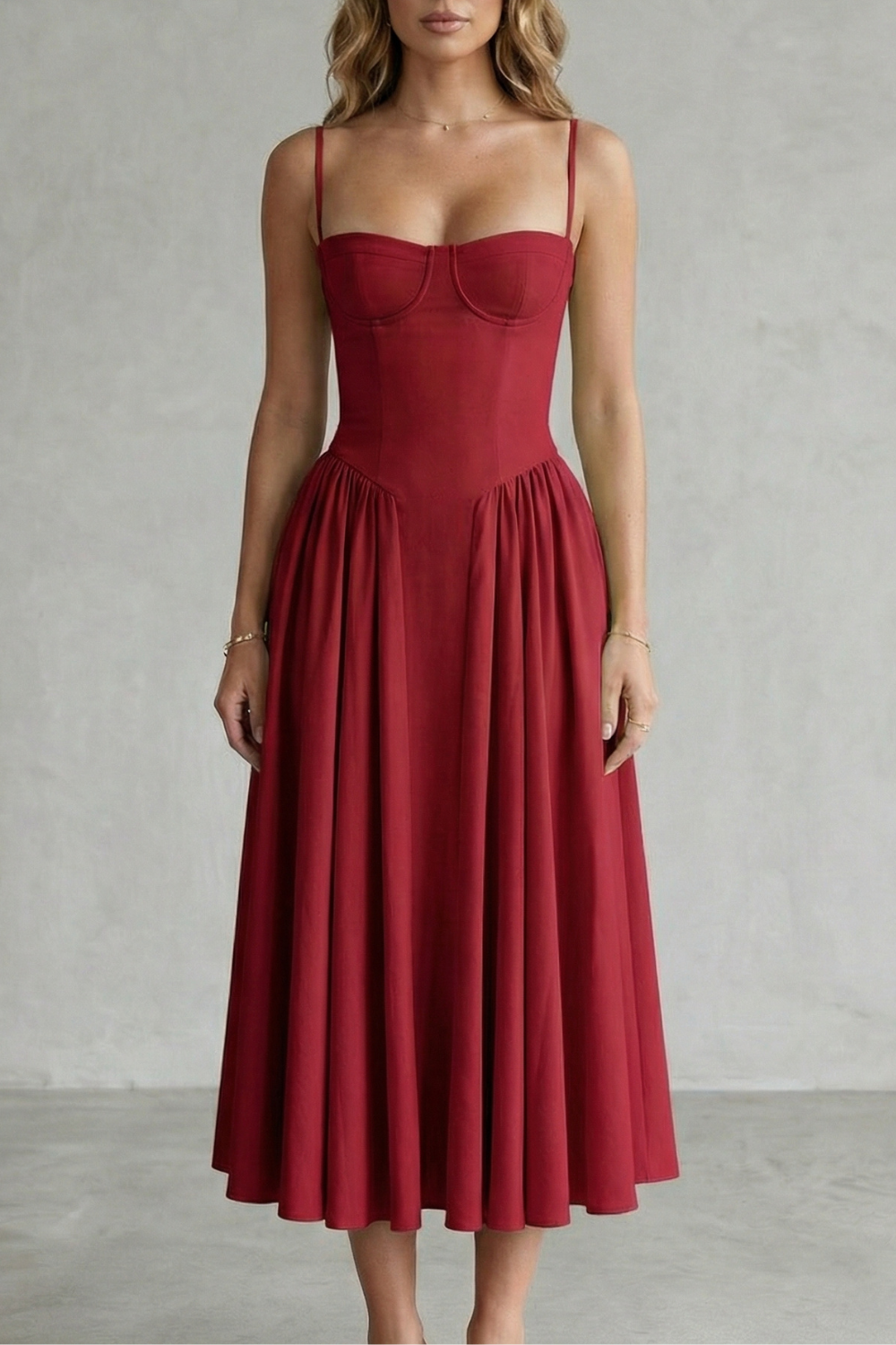 Calliope – Timeless structure – Women’s Sleeveless Structured Dress-10599022199127-OLVIA ROSE LONDON