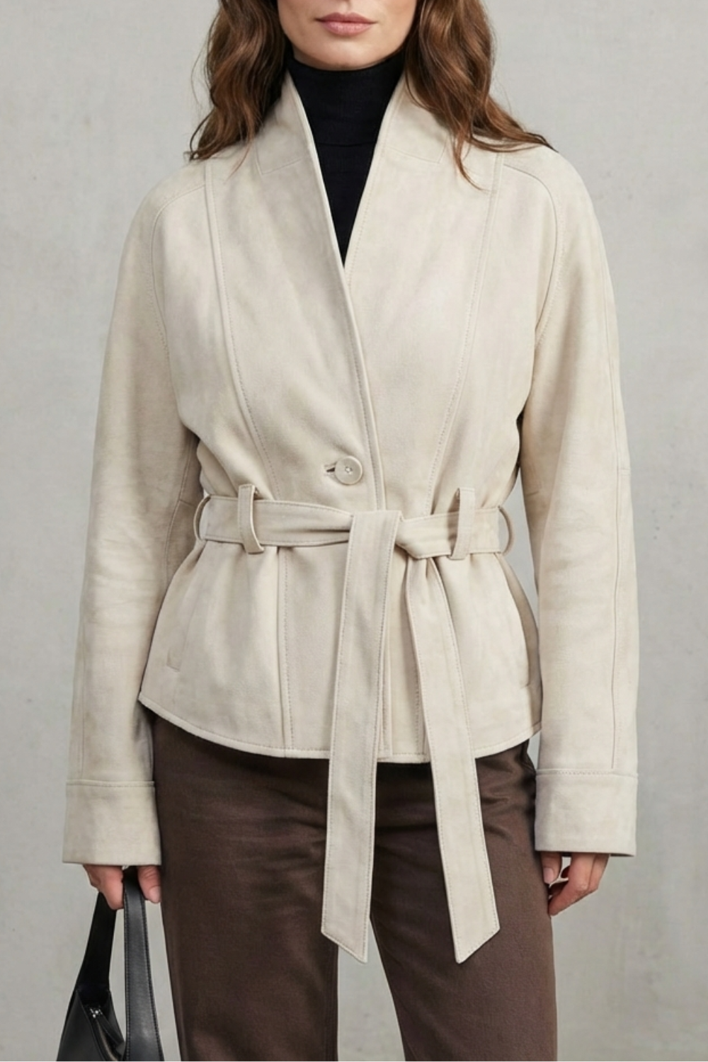 Alette – Cropped Double-Breasted Wool Jacket – French Elegance-10494046503255-OLVIA ROSE LONDON