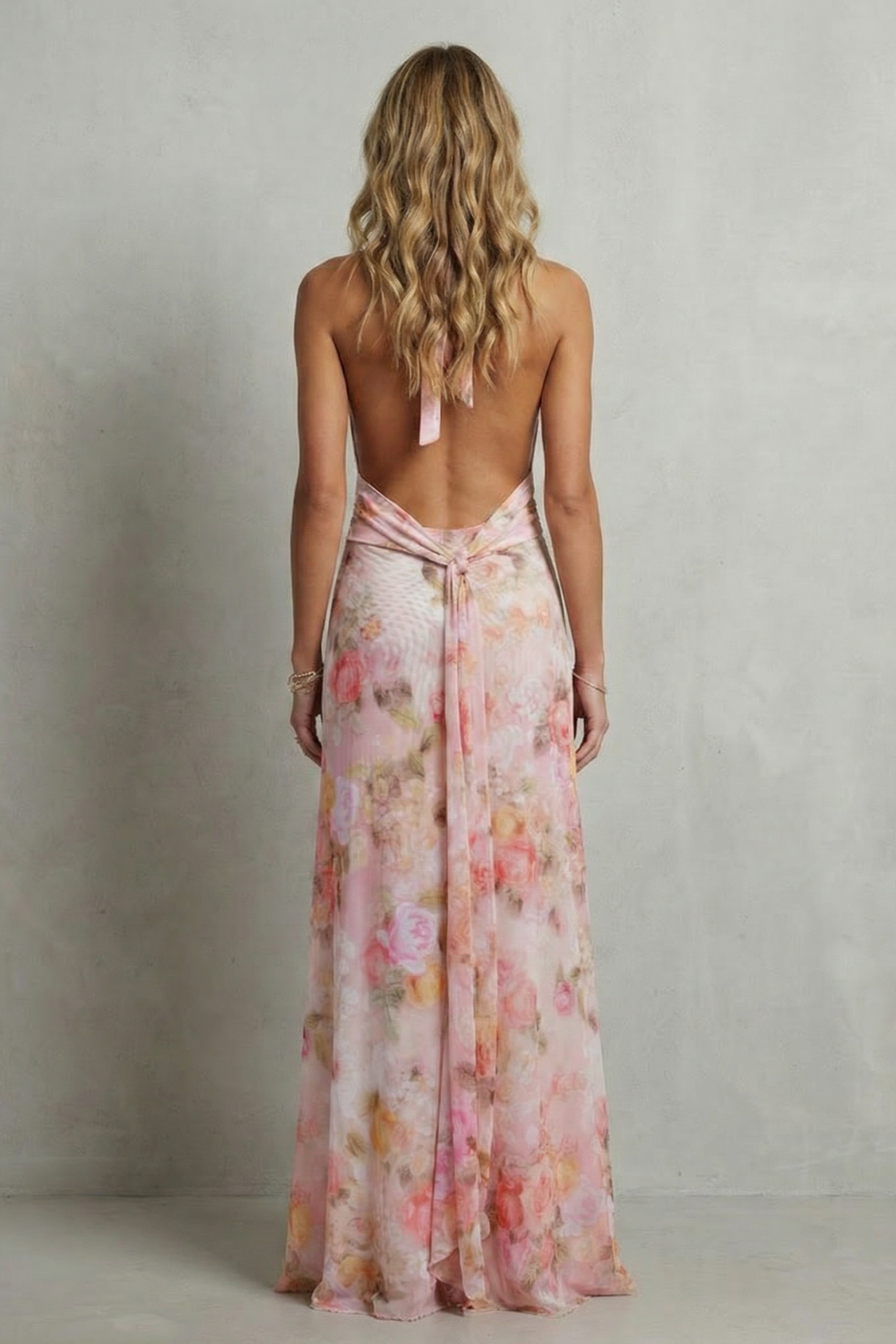 Ariadelle – Deep V floral elegance – Maxi dress-10747266236759-OLVIA ROSE LONDON