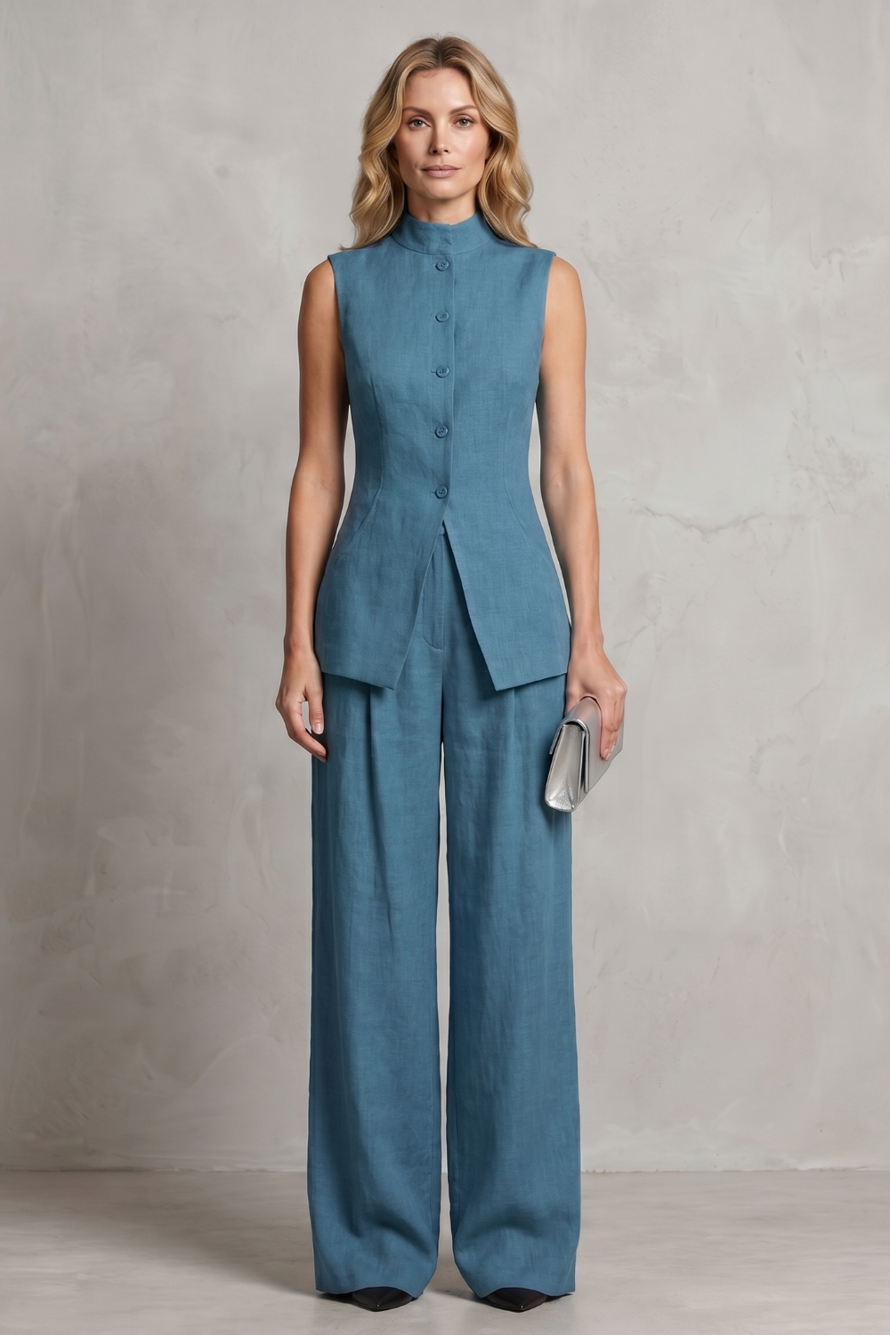 Aurellia – Draped tailored elegance – Trouser set-10914564800855-OLVIA ROSE LONDON