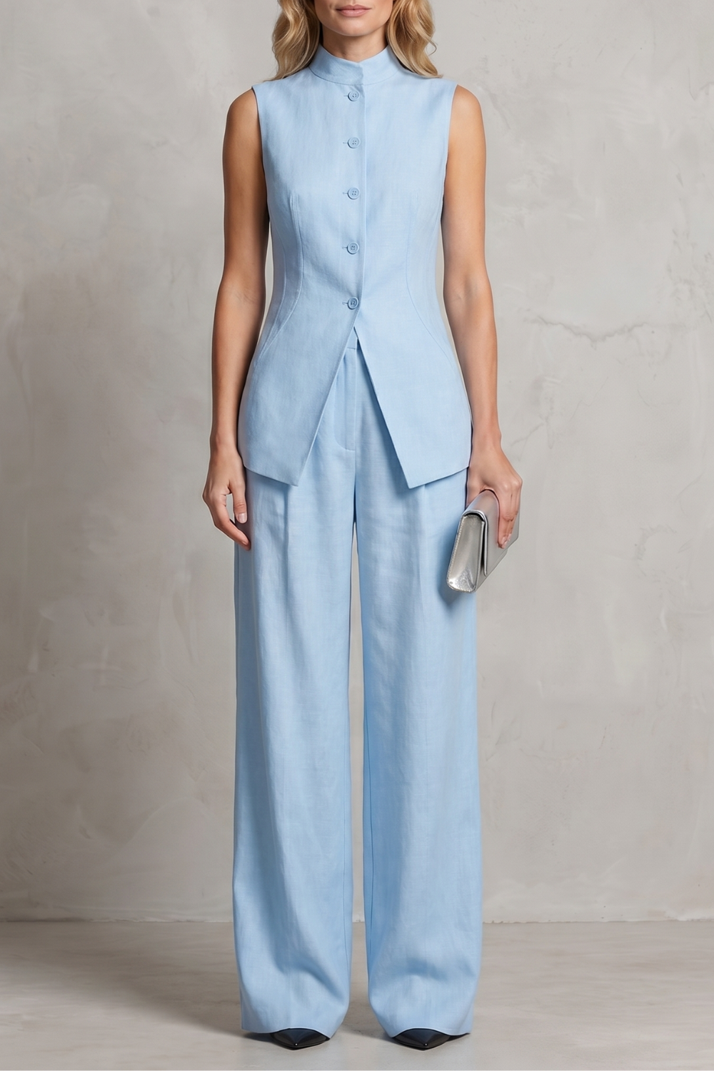 Aurellia – Draped tailored elegance – Trouser set-10914564800855-OLVIA ROSE LONDON