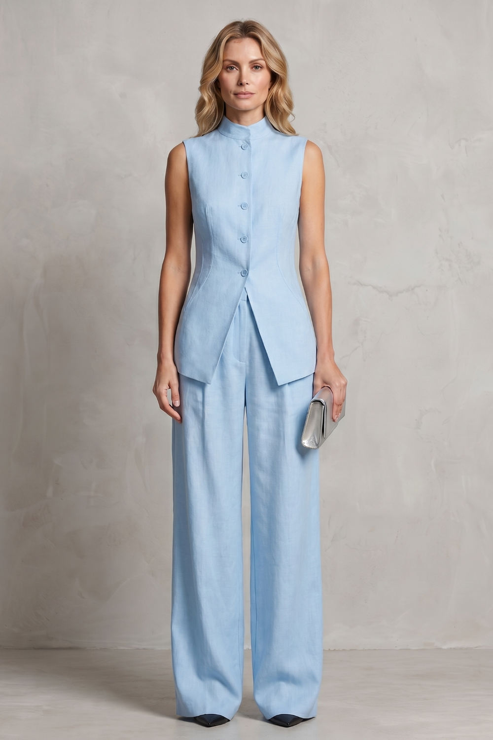 Aurellia – Draped tailored elegance – Trouser set-10914564800855-OLVIA ROSE LONDON