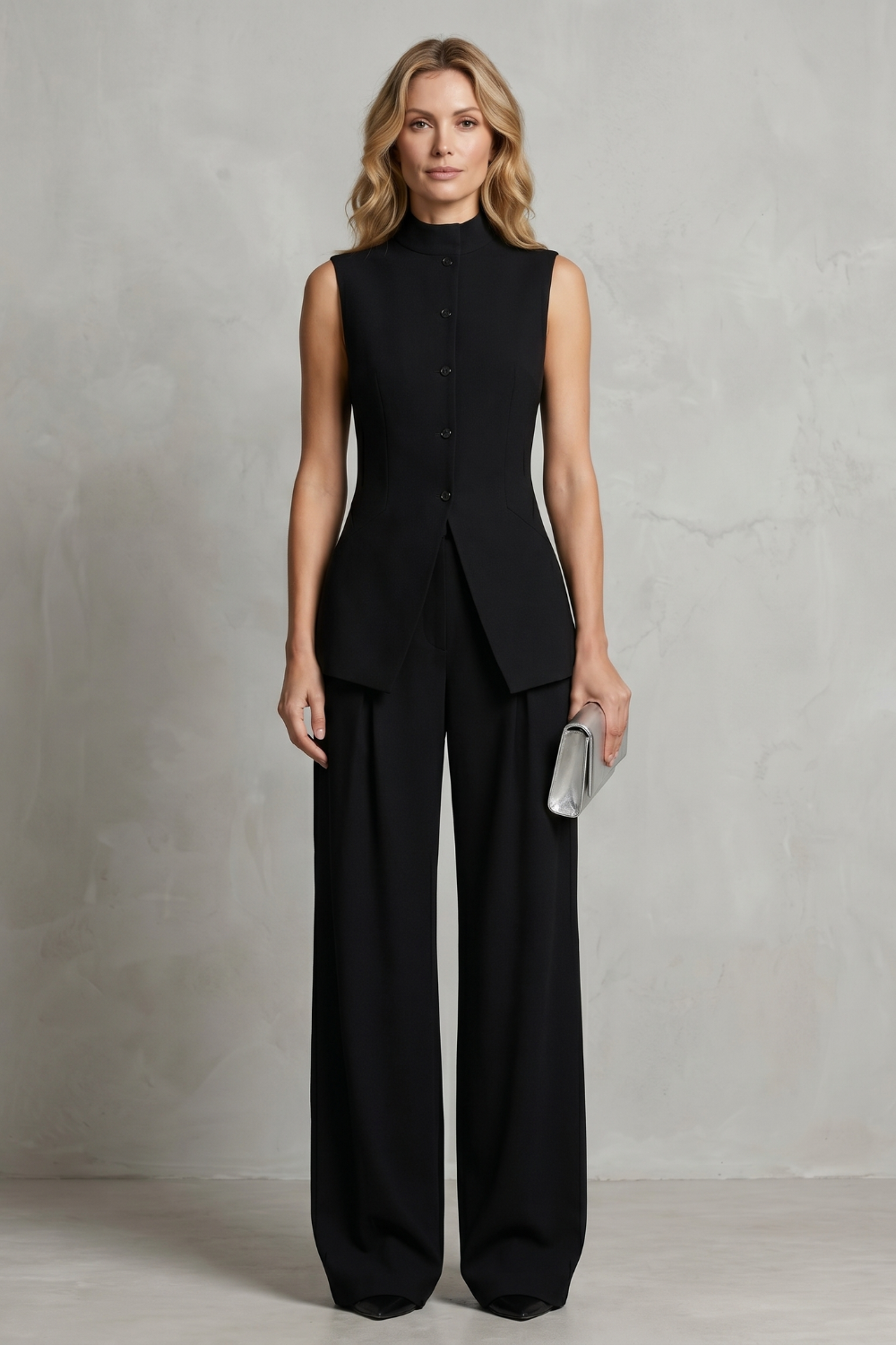 Aurellia – Draped tailored elegance – Trouser set-10914564800855-OLVIA ROSE LONDON