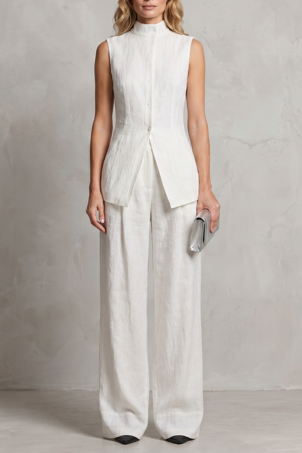 Aurellia – Draped tailored elegance – Trouser set-10914564800855-OLVIA ROSE LONDON