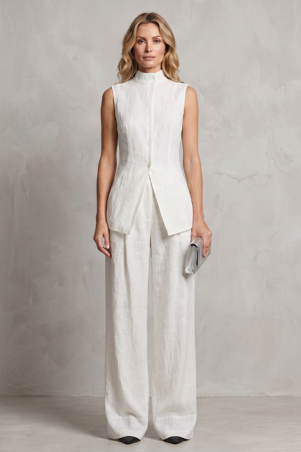 Aurellia – Draped tailored elegance – Trouser set-10914564800855-OLVIA ROSE LONDON