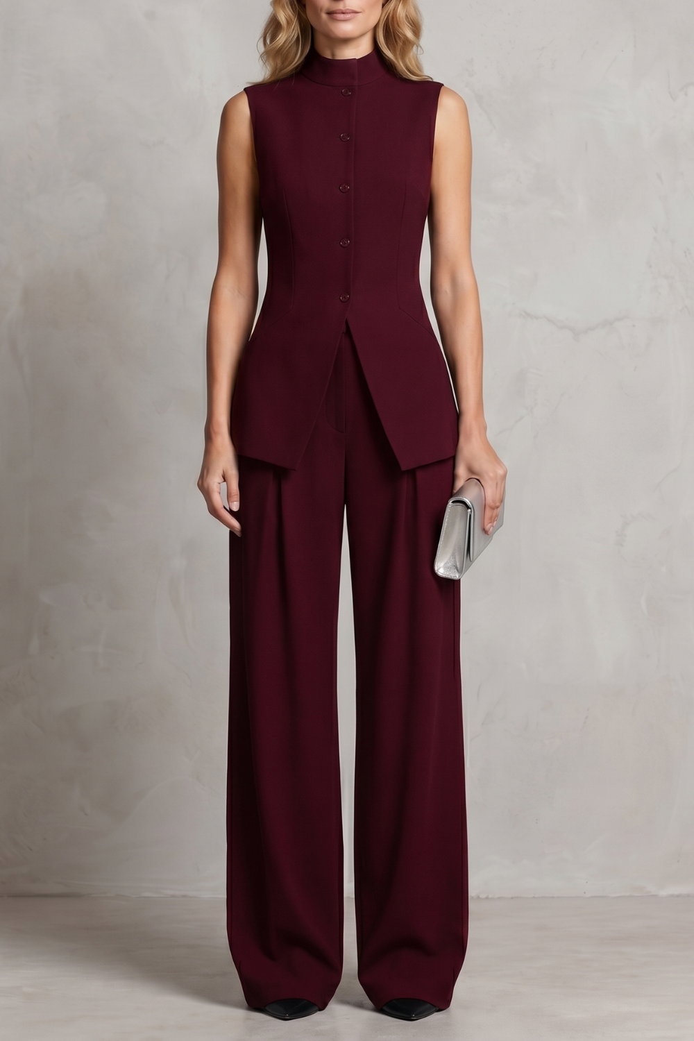 Aurellia – Draped tailored elegance – Trouser set-10914564800855-OLVIA ROSE LONDON