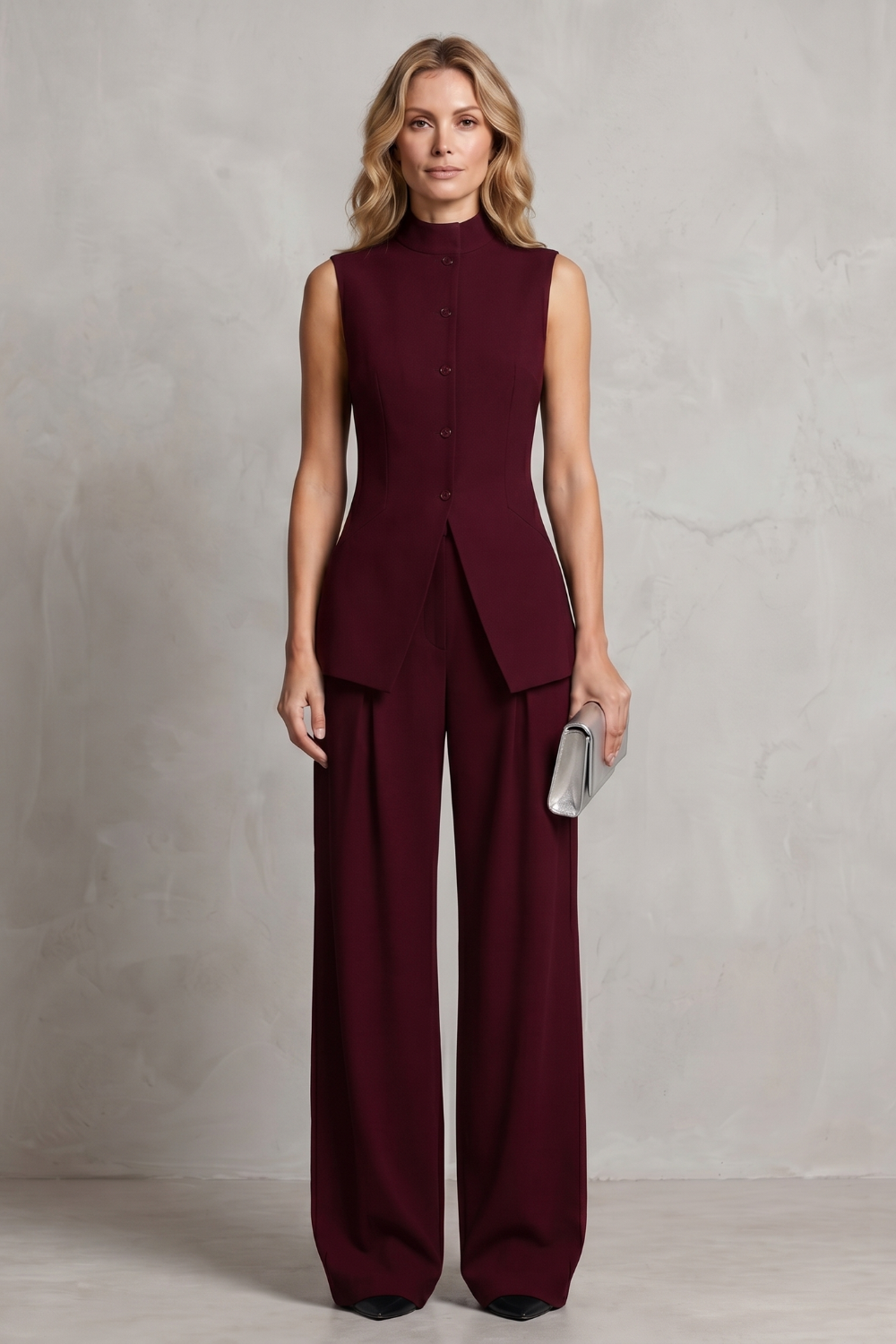 Aurellia – Draped tailored elegance – Trouser set-10914564800855-OLVIA ROSE LONDON