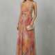 Aurellia – Watercolour romance – Sleeveless maxi dress