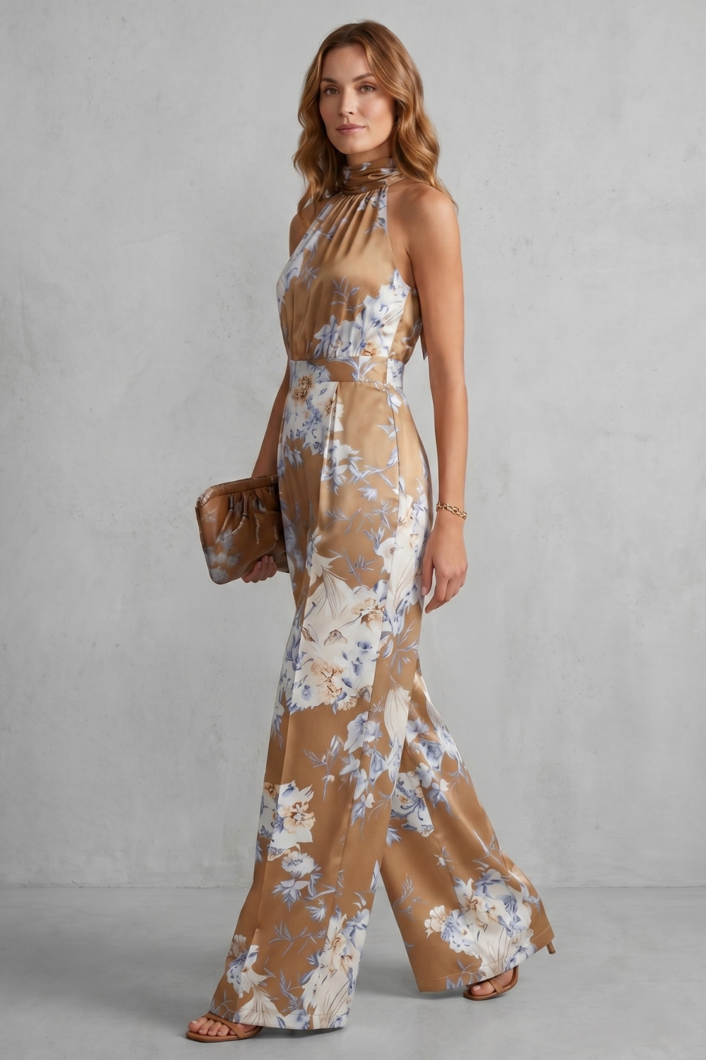 Aurelline – Romantic floral print – Halter jumpsuit-10924862865751-OLVIA ROSE LONDON