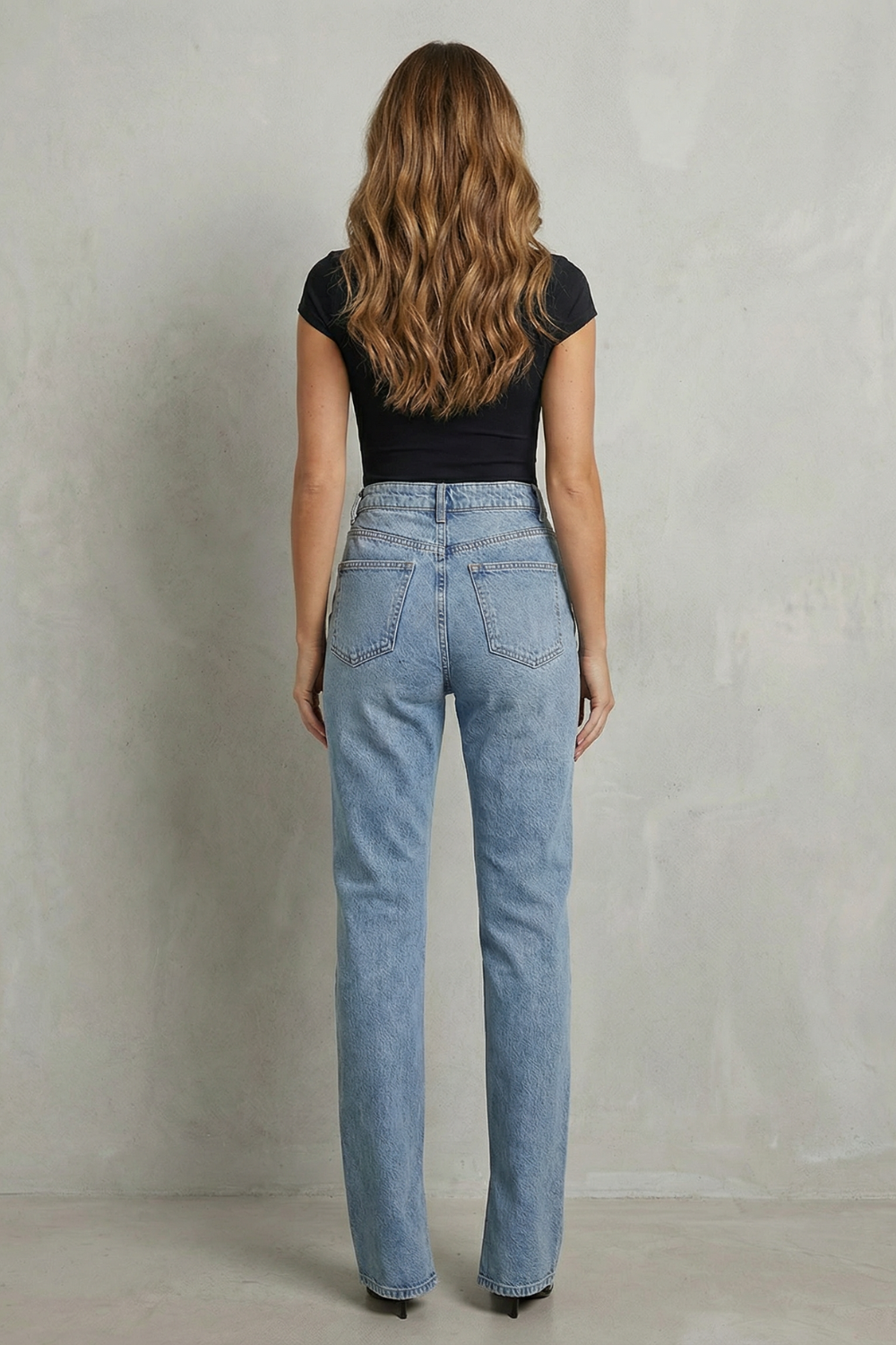 Aurevienne – Cross waist detail – Flare jeans-10427395735895-OLVIA ROSE LONDON
