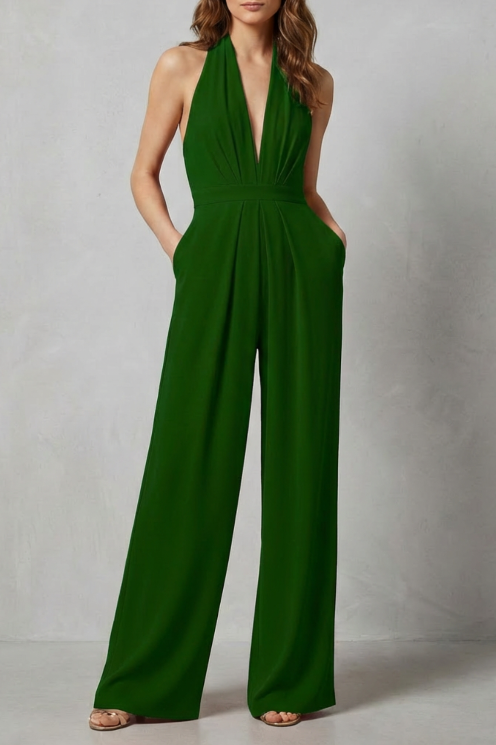 Aurora – Backless Halter Jumpsuit – Bold Summer Glamour-10494058430807-OLVIA ROSE LONDON