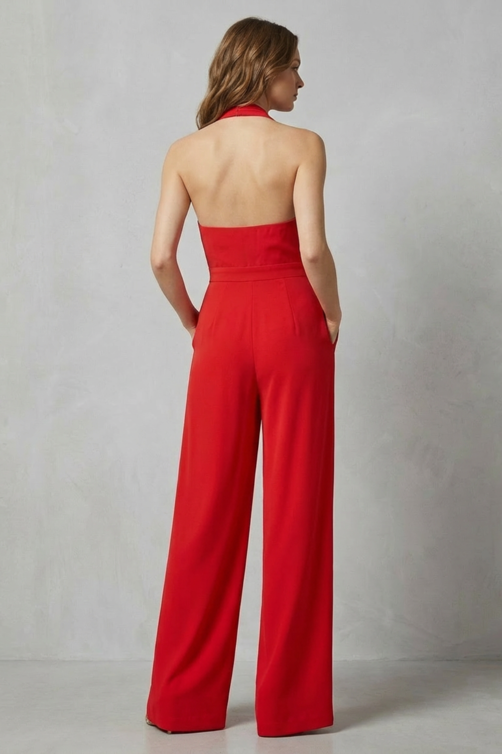 Aurora – Backless Halter Jumpsuit – Bold Summer Glamour-10494058430807-OLVIA ROSE LONDON
