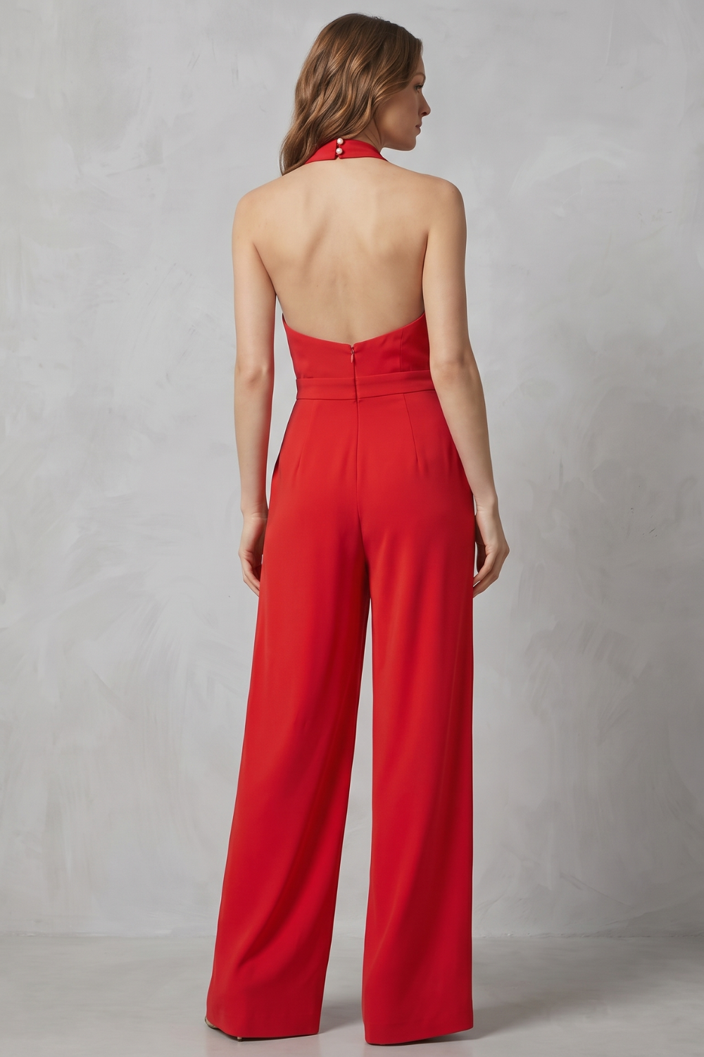 Aurora – Backless Halter Jumpsuit – Bold Summer Glamour-10494058430807-OLVIA ROSE LONDON