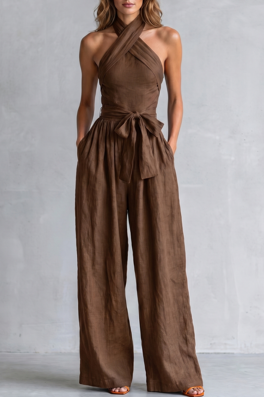Aveline – Cross-halter sophistication – Wide-leg jumpsuit-10908544893271-OLVIA ROSE LONDON