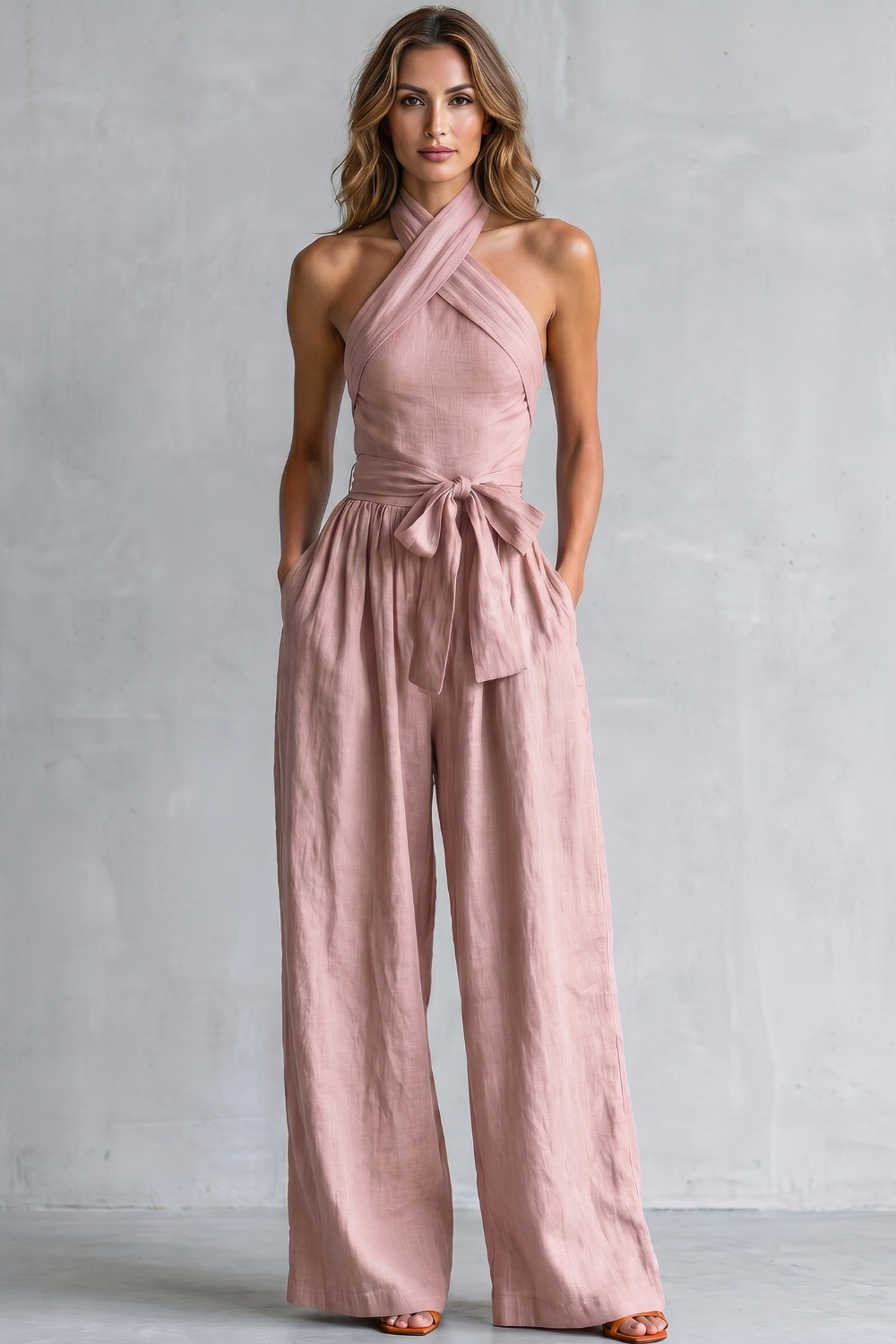 Aveline – Cross-halter sophistication – Wide-leg jumpsuit-10908544893271-OLVIA ROSE LONDON