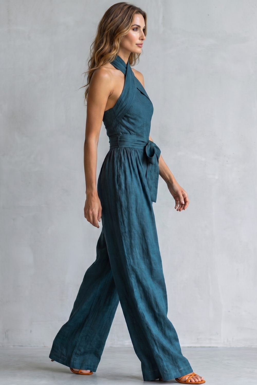 Aveline – Cross-halter sophistication – Wide-leg jumpsuit-10908544893271-OLVIA ROSE LONDON
