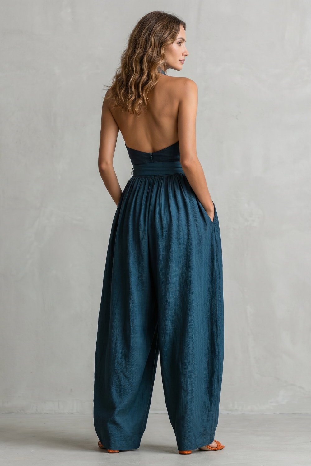 Aveline – Cross-halter sophistication – Wide-leg jumpsuit-10908544893271-OLVIA ROSE LONDON