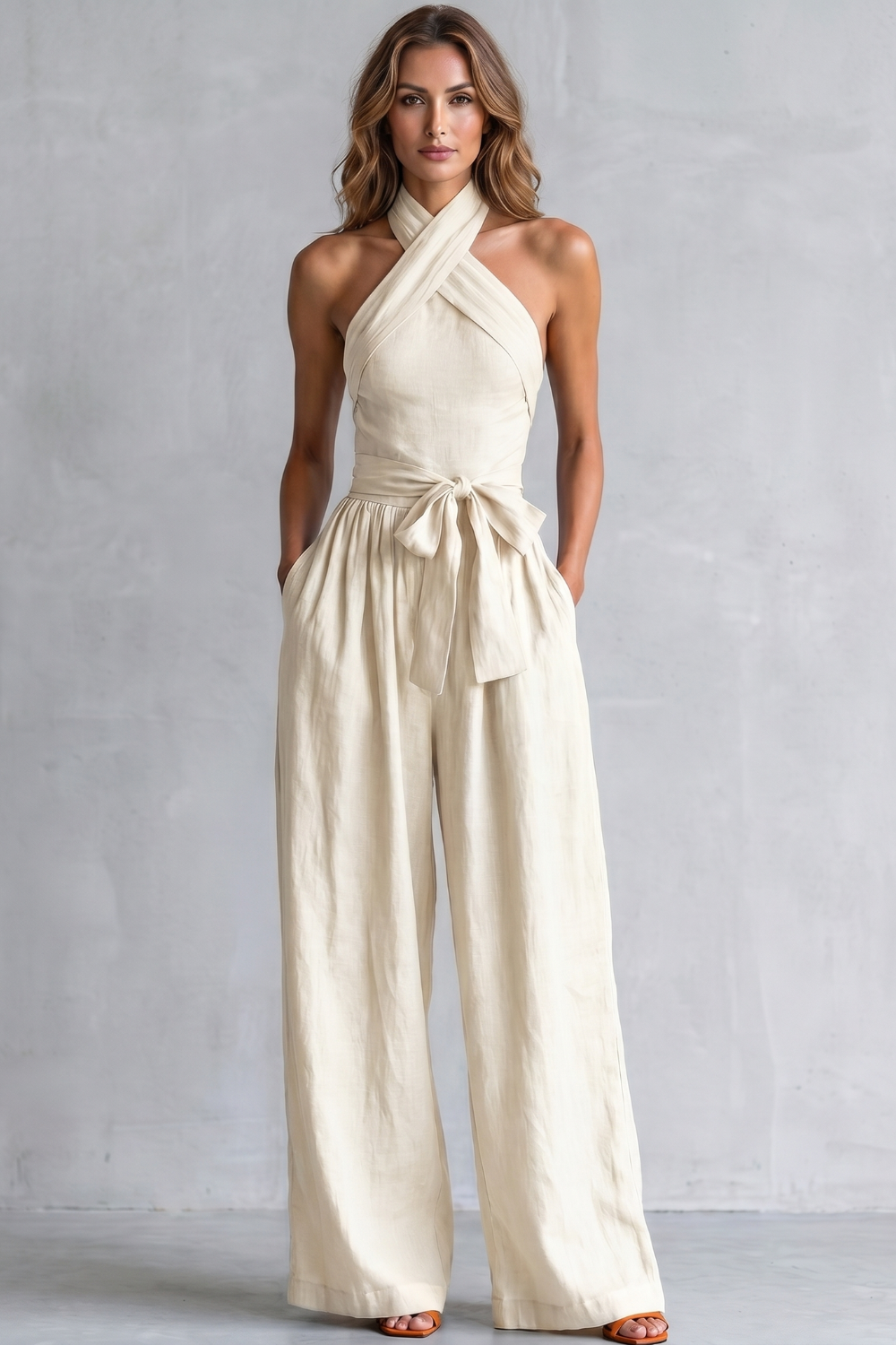 Aveline – Cross-halter sophistication – Wide-leg jumpsuit-10908544893271-OLVIA ROSE LONDON