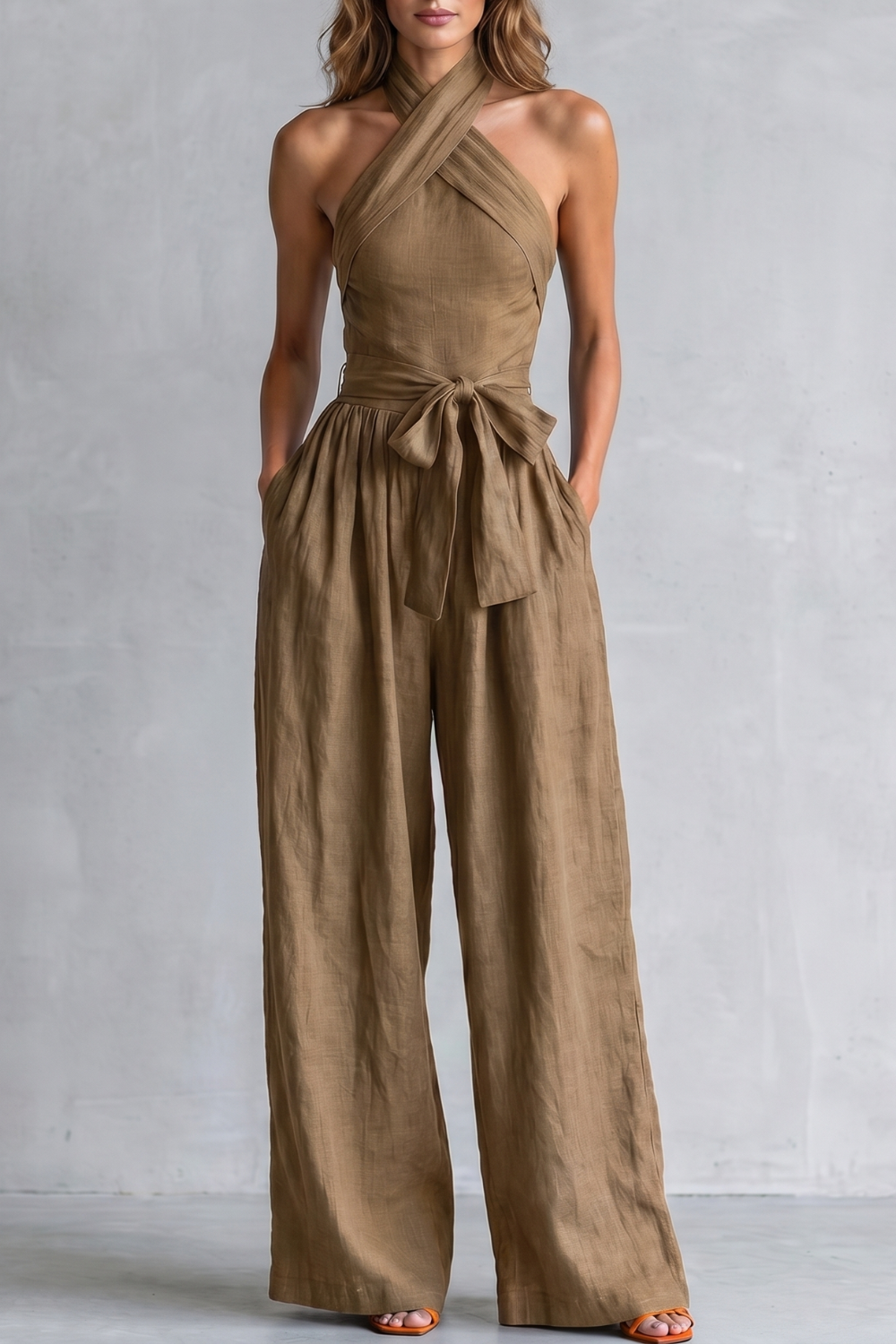 Aveline – Cross-halter sophistication – Wide-leg jumpsuit-10908544893271-OLVIA ROSE LONDON