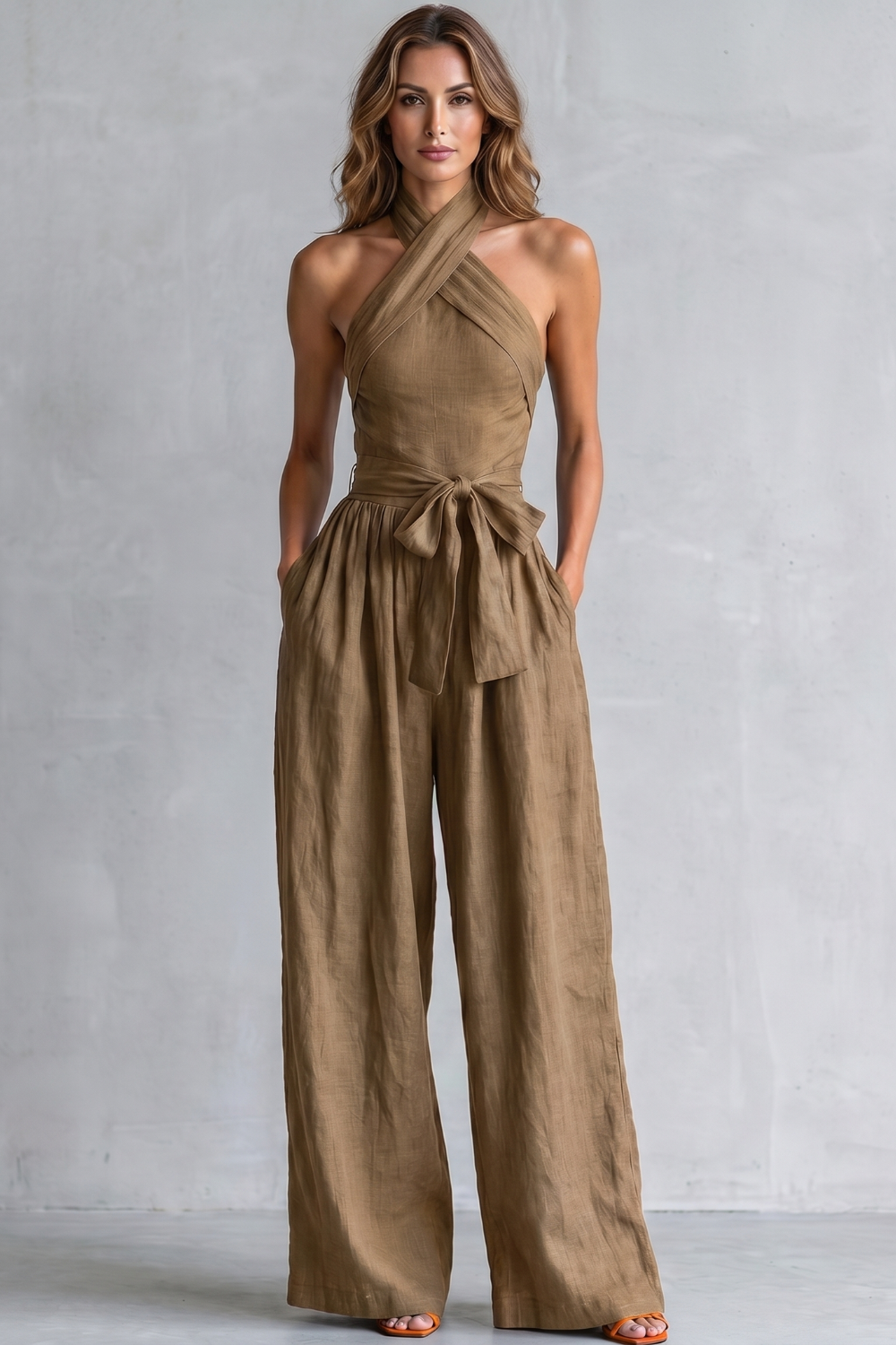 Aveline – Cross-halter sophistication – Wide-leg jumpsuit-10908544893271-OLVIA ROSE LONDON