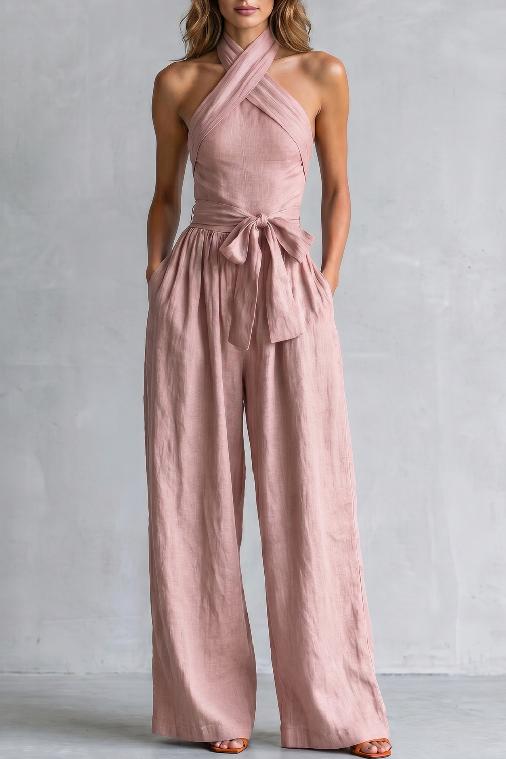 Aveline – Cross-halter sophistication – Wide-leg jumpsuit-10908544893271-OLVIA ROSE LONDON