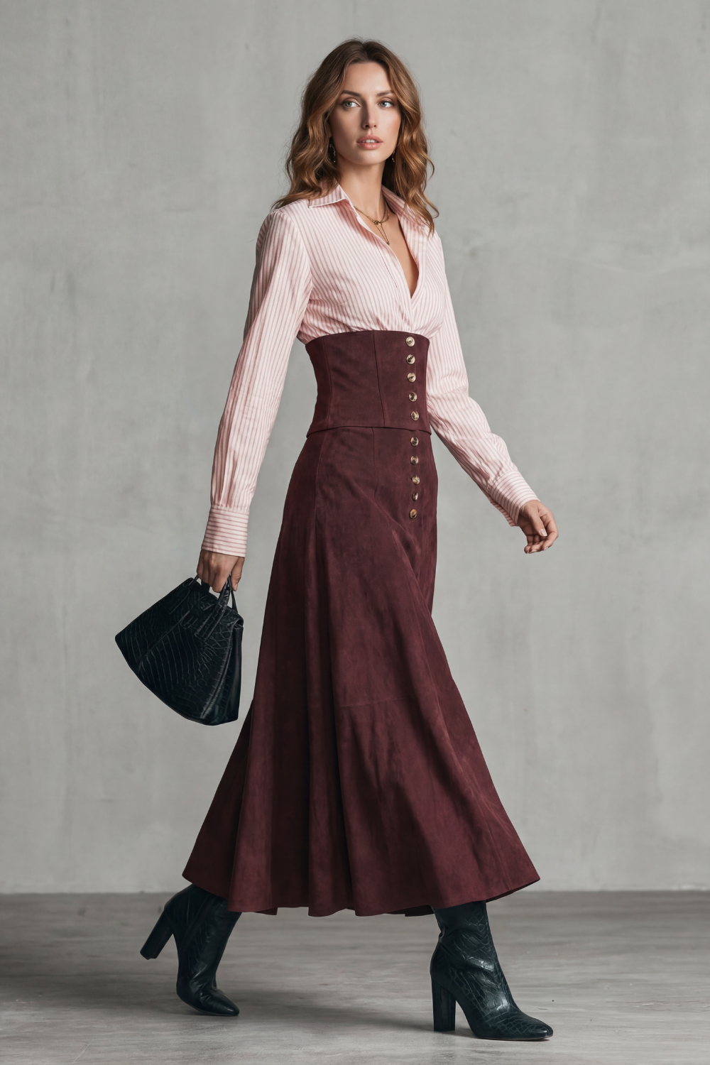 Avelinne – Corset waist silhouette – Maxi dress-10483507593559-OLVIA ROSE LONDON