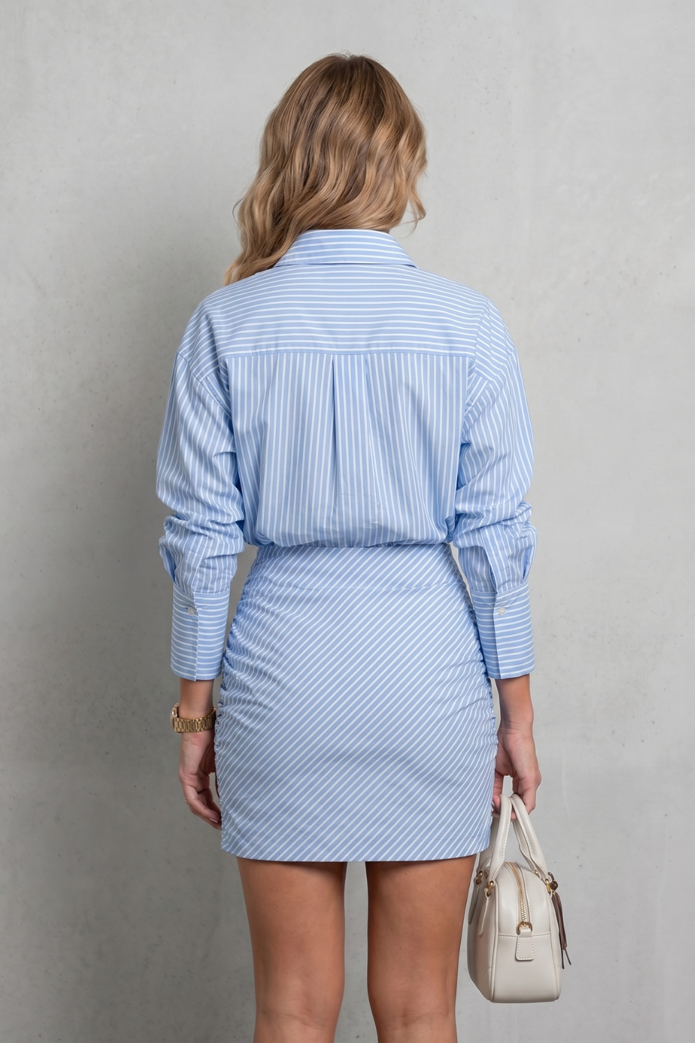 Avelisse – Tailored striped silhouette – Mini dress-10911790268759-OLVIA ROSE LONDON