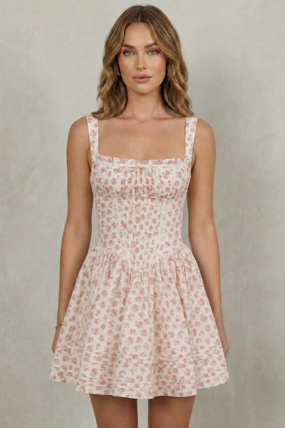Avellina – Soft floral charm – Mini dress-10747081261399-OLVIA ROSE LONDON