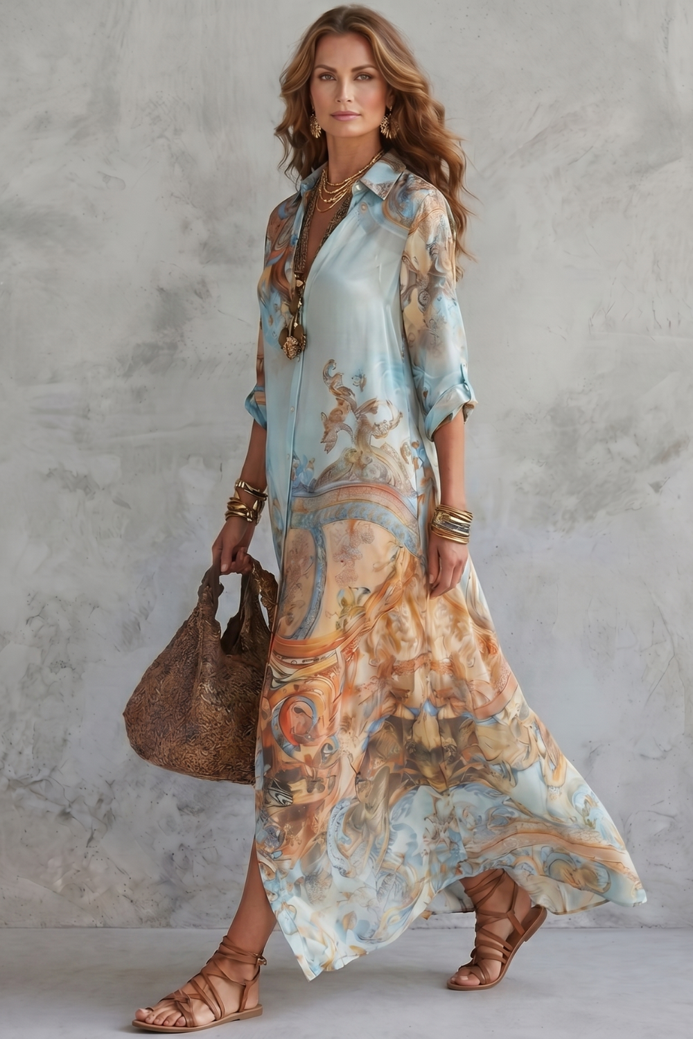 Azurienne – Ornate resort print – Maxi dress-10914602811735-OLVIA ROSE LONDON