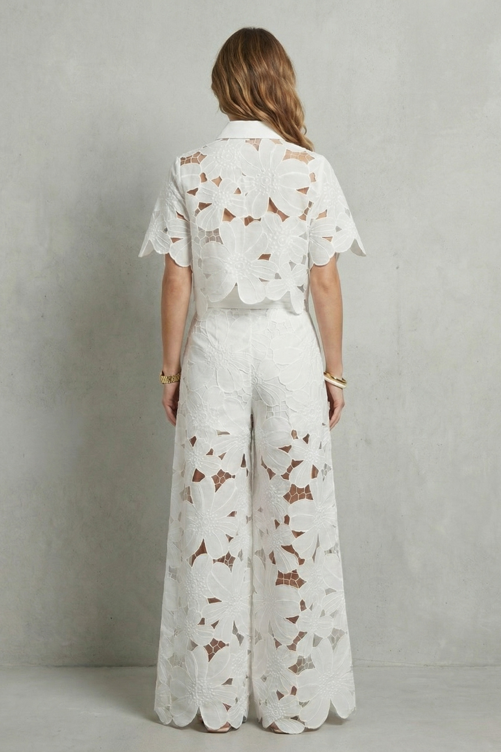 Bellarisse – Embroidered lace elegance – Top and skirt set-10642200494423-OLVIA ROSE LONDON