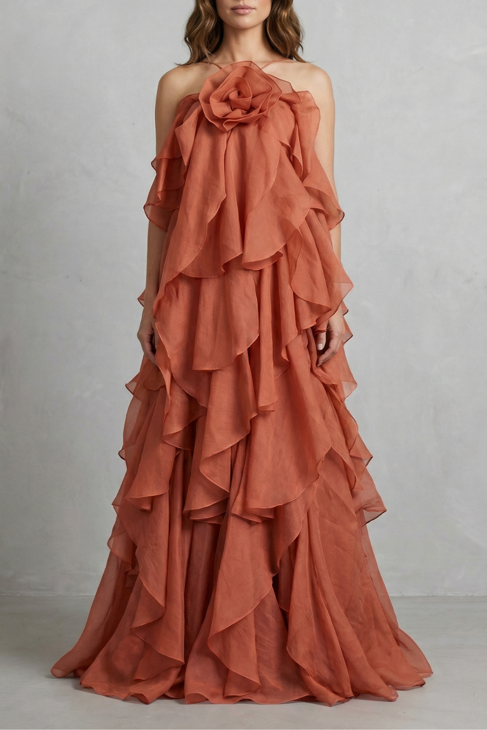Bellarose – Layered ruffle statement – Maxi dress-10747165311319-OLVIA ROSE LONDON