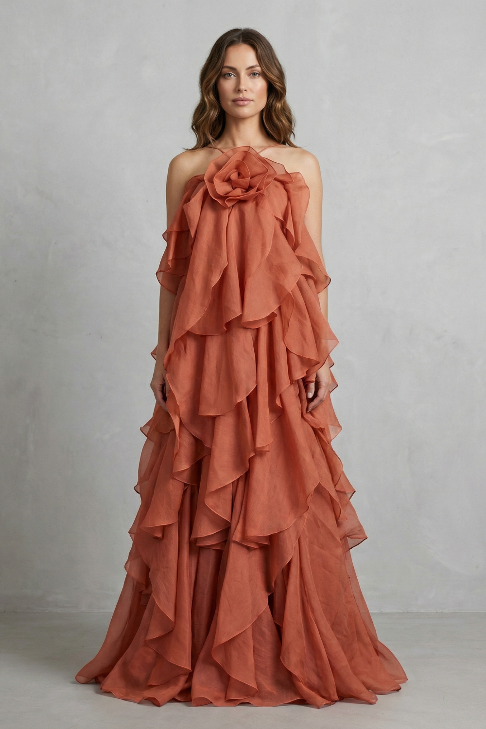 Bellarose – Layered ruffle statement – Maxi dress-10747165311319-OLVIA ROSE LONDON