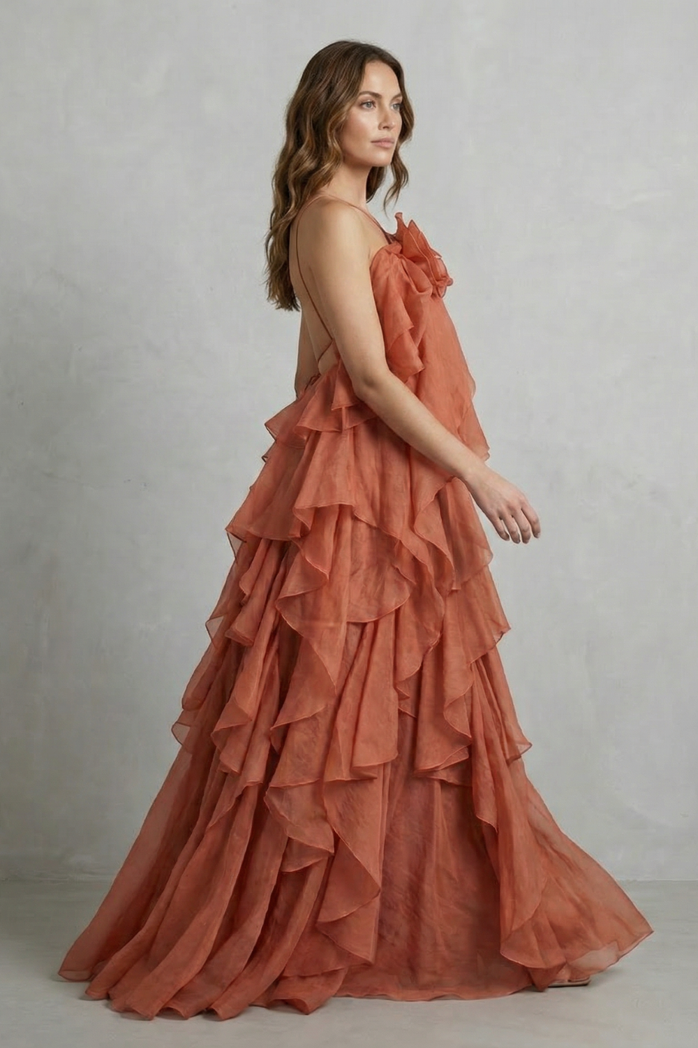 Bellarose – Layered ruffle statement – Maxi dress-10747165311319-OLVIA ROSE LONDON